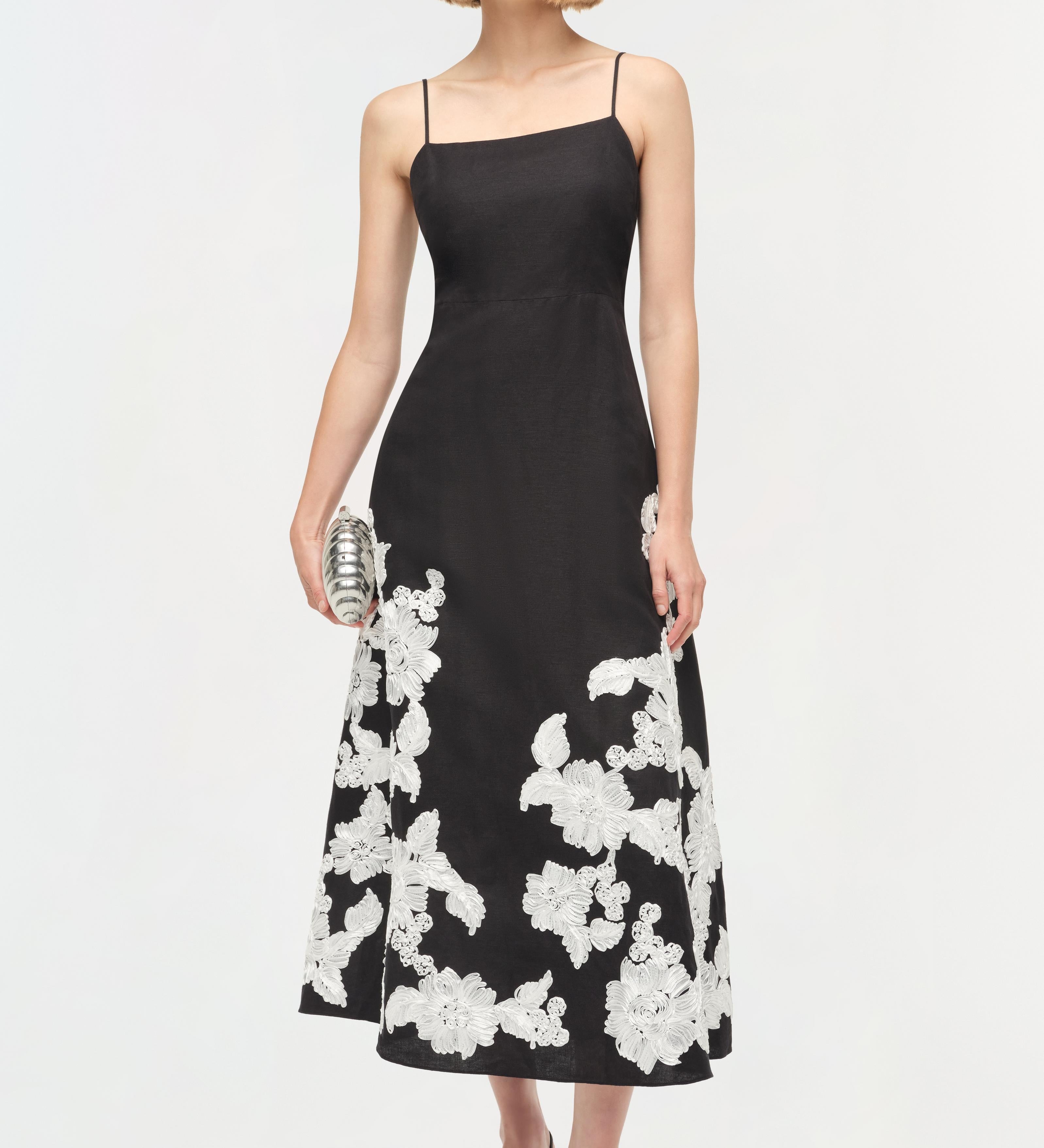 Simkhai - Annabella Soutache Linen Midi Dress
