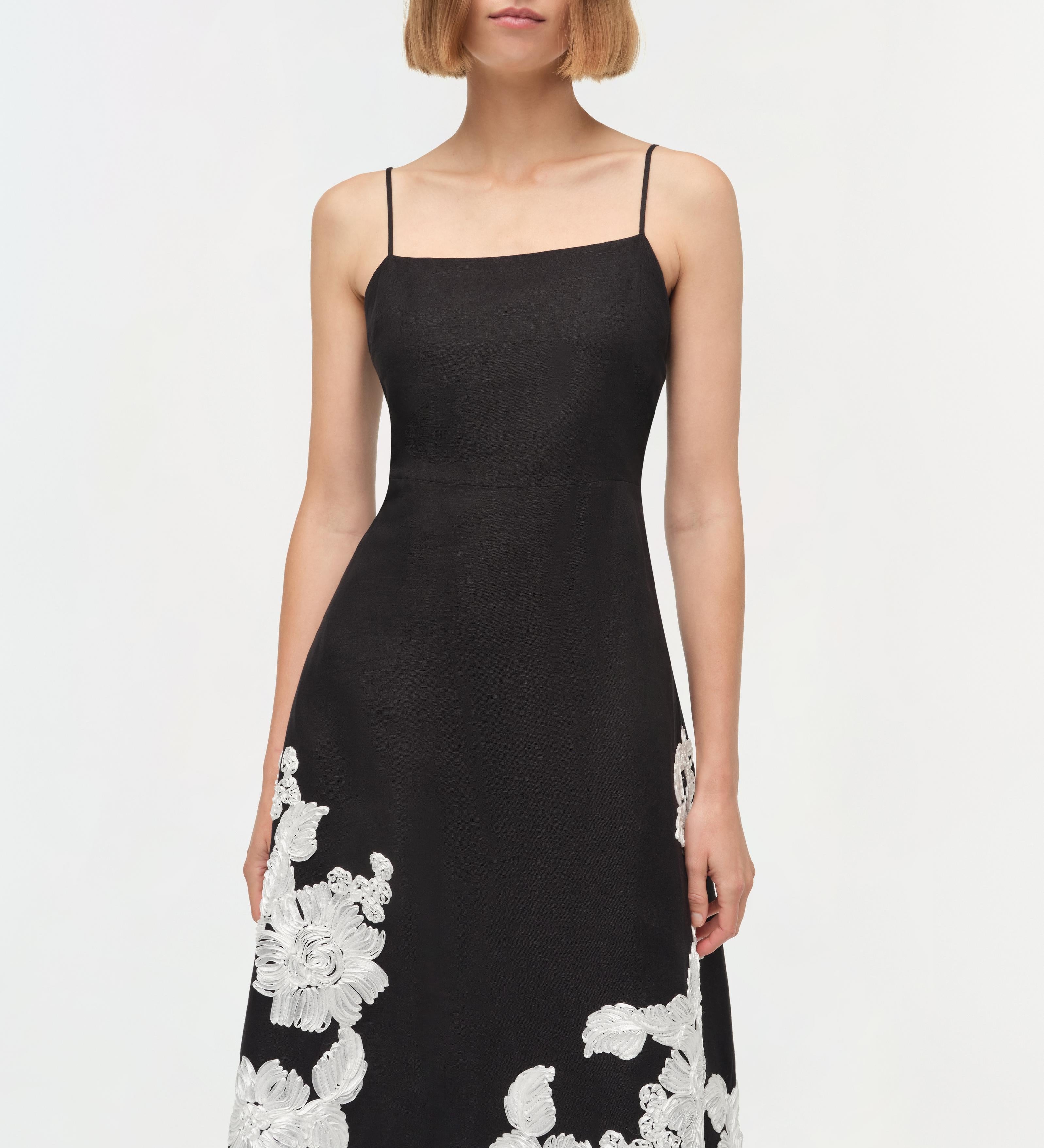 Simkhai - Annabella Soutache Linen Midi Dress