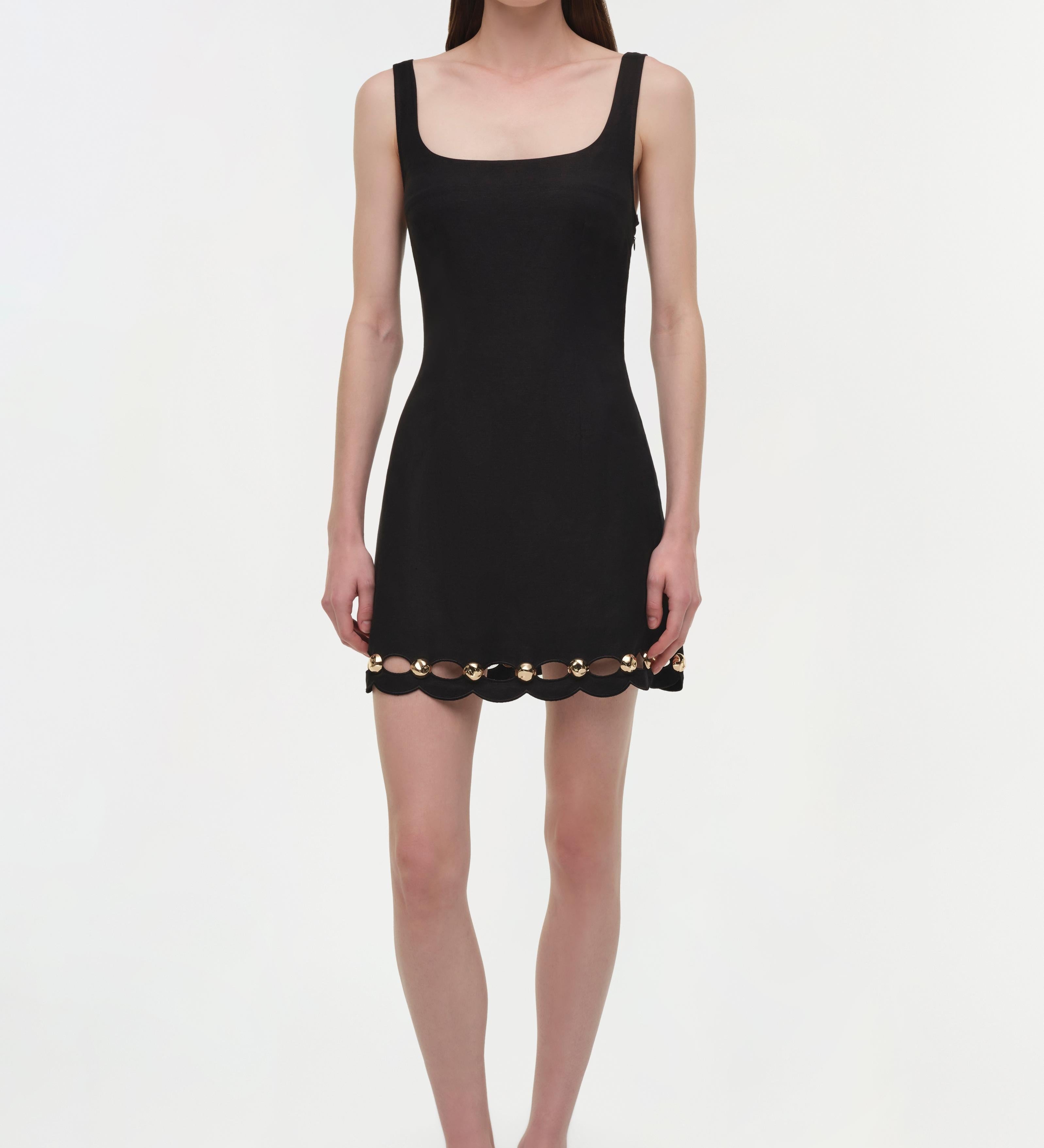 Simkhai - Lindley Studded Linen Midi Dress