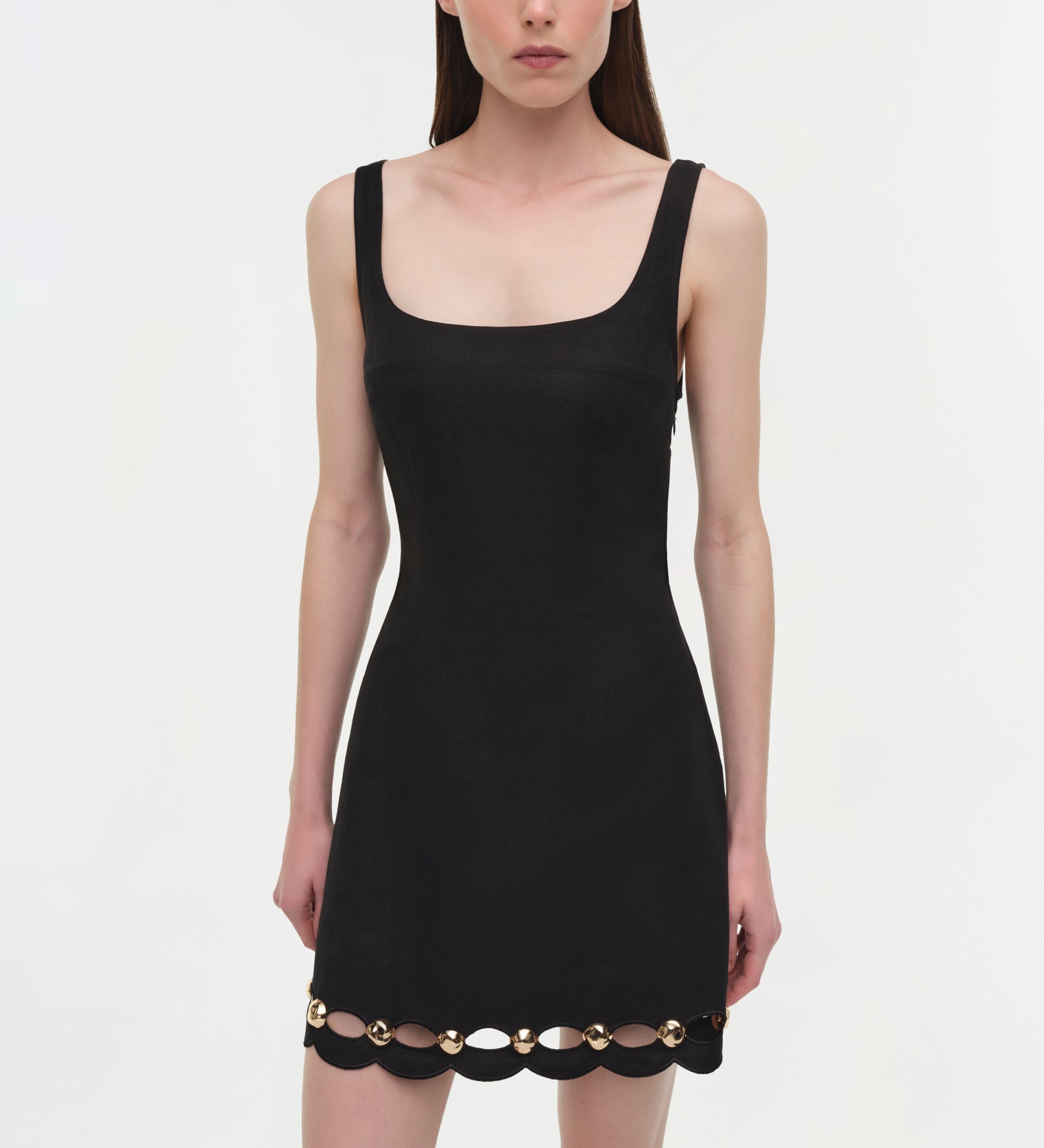 Simkhai - Lindley Studded Linen Midi Dress