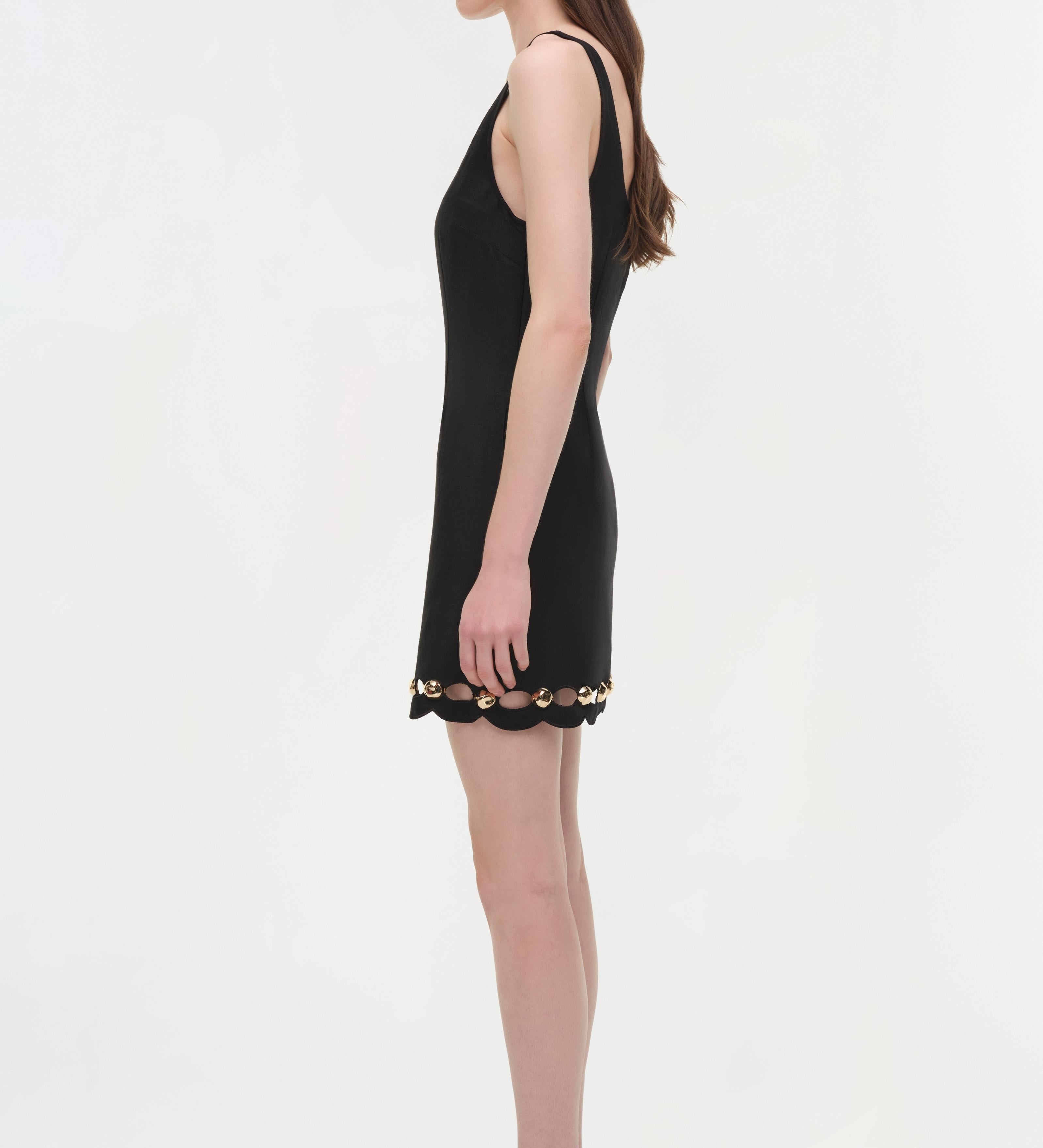 Simkhai - Lindley Studded Linen Midi Dress