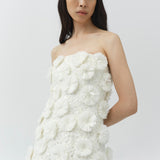 Simkhai - Holland Floral Raffia Bustier Mini Dress