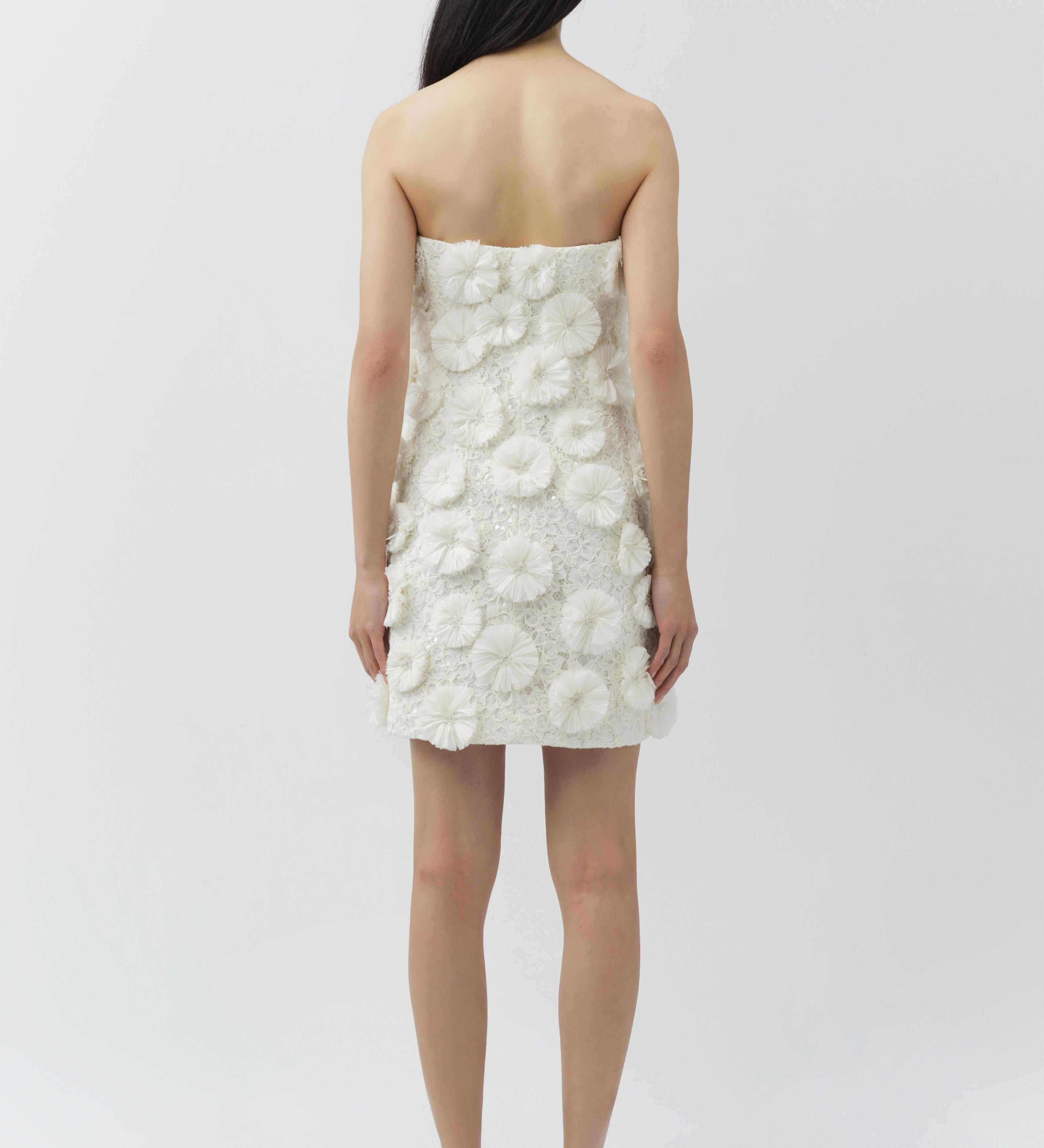 Simkhai - Holland Floral Raffia Bustier Mini Dress
