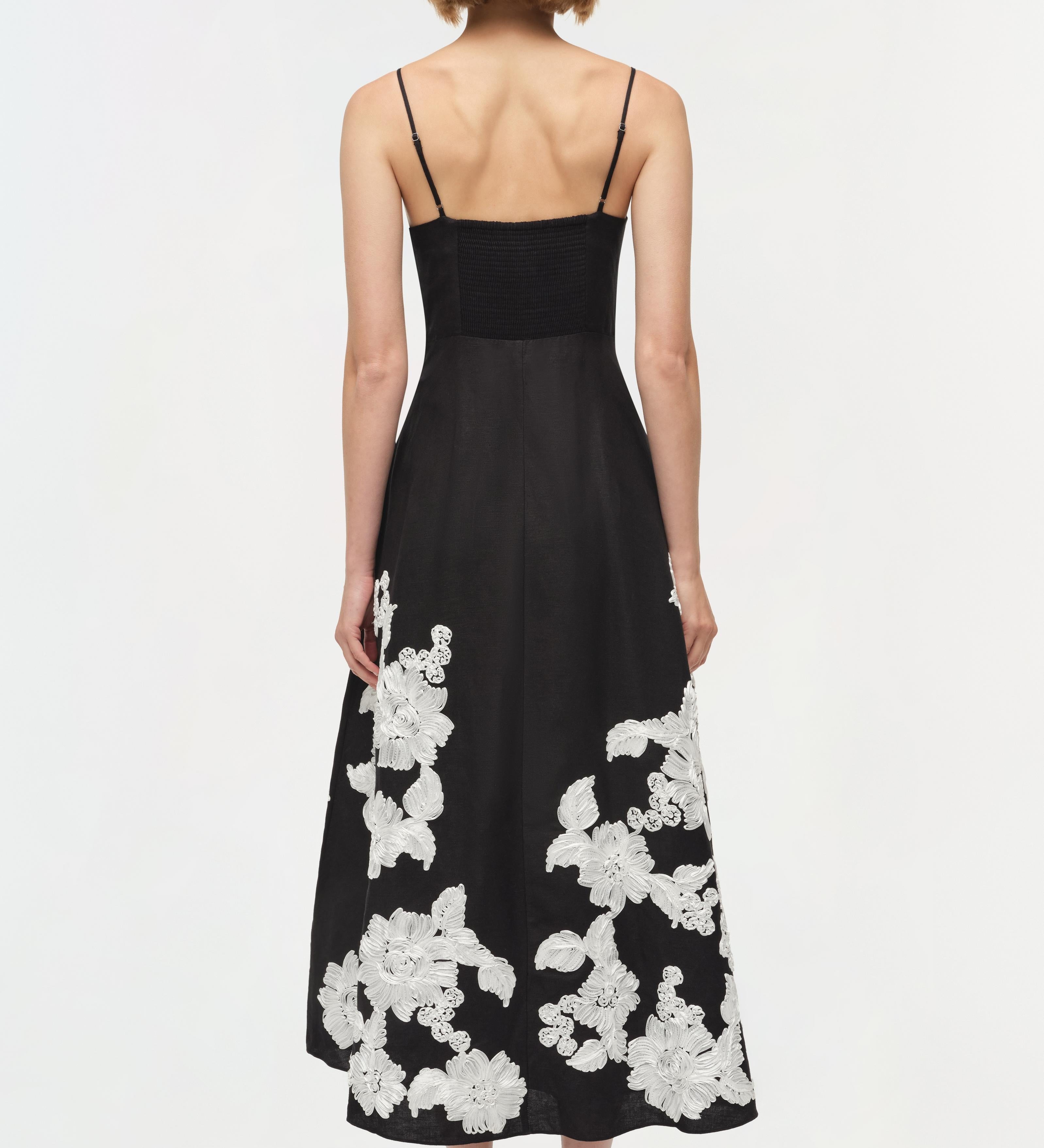 Simkhai - Annabella Soutache Linen Midi Dress