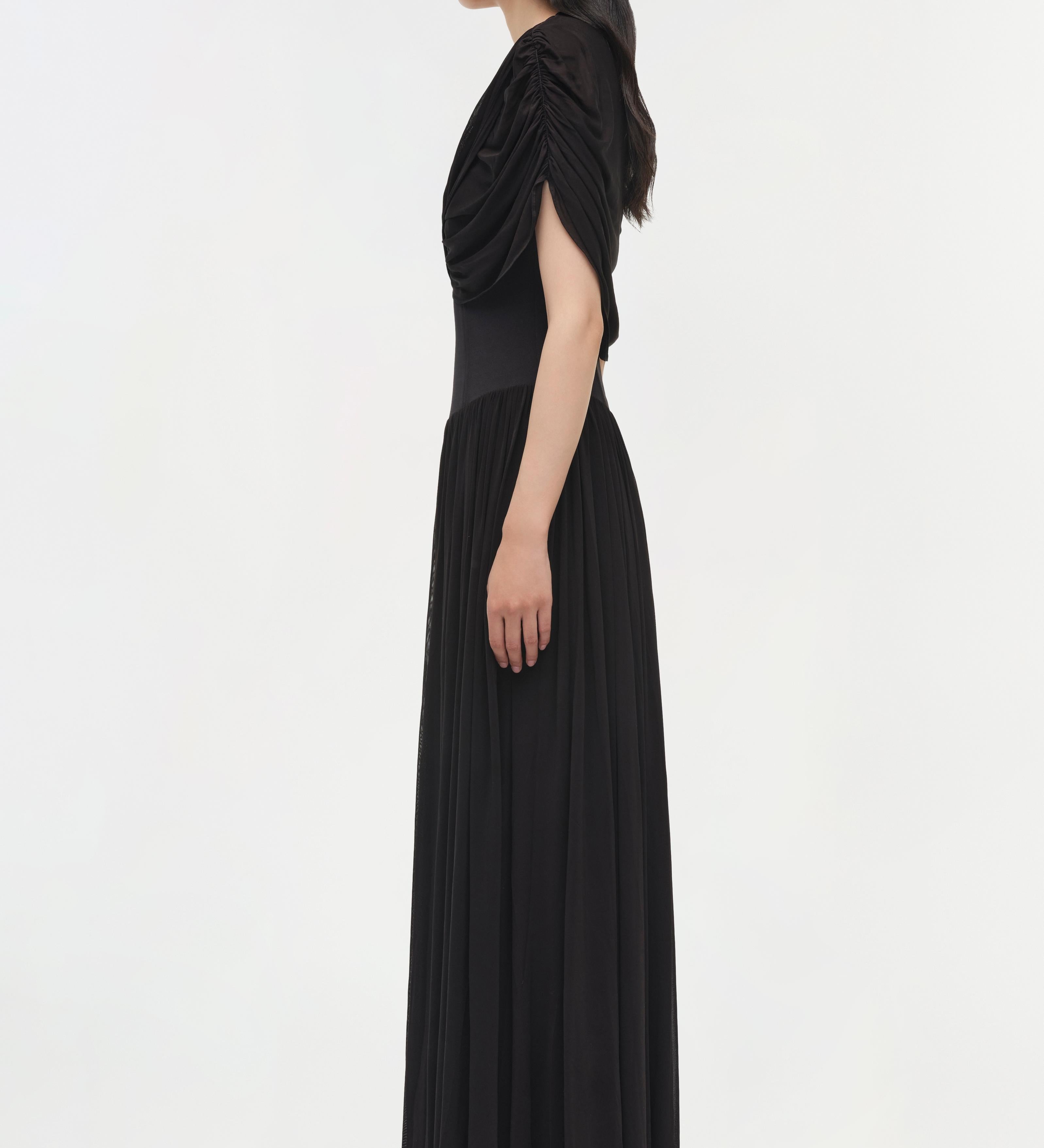 Simkhai - Nancie Draped Jersey Cape Maxi Dress
