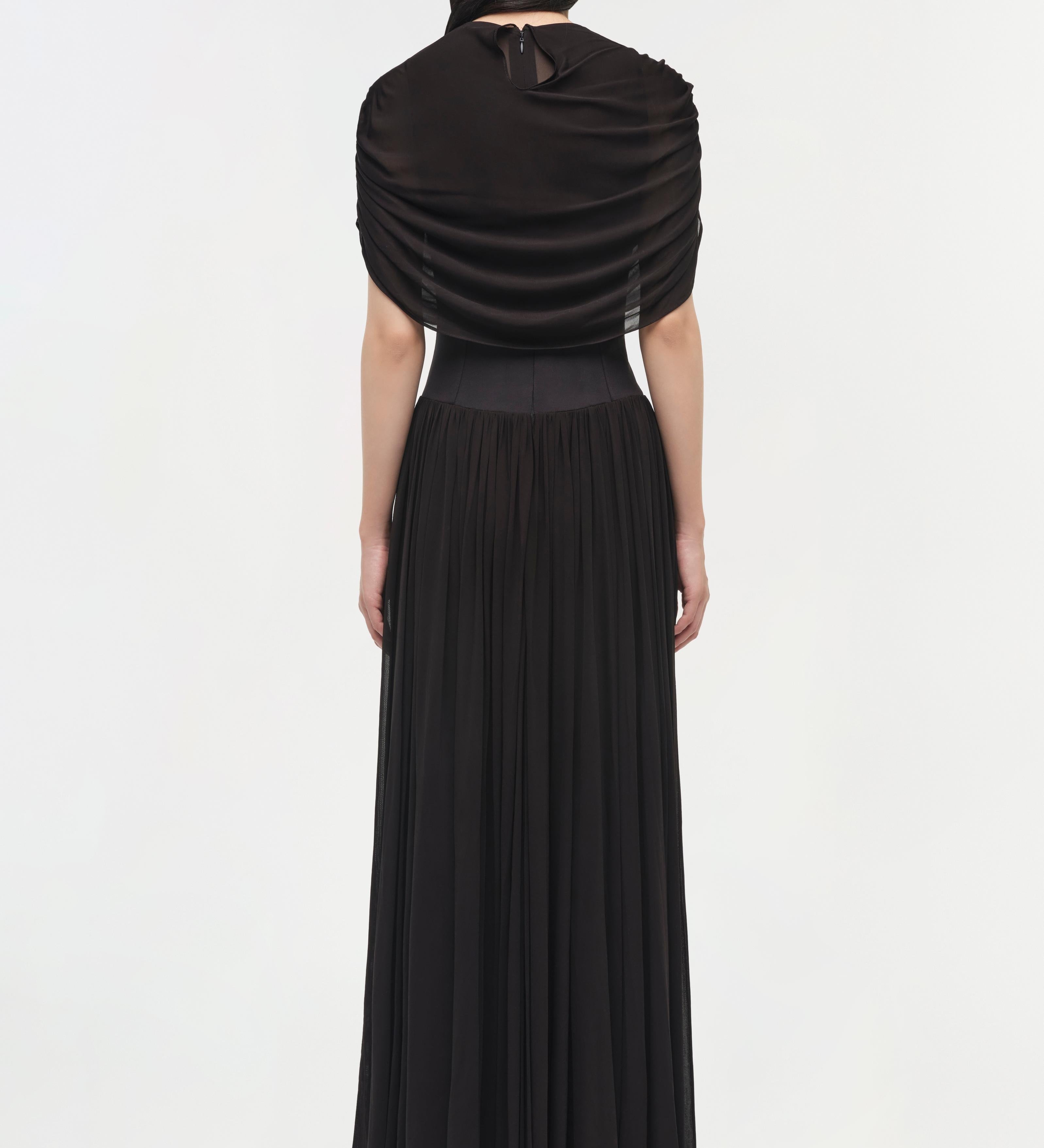 Simkhai - Nancie Draped Jersey Cape Maxi Dress
