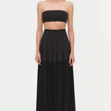 Simkhai - Saryn Draped Jersey Midi Skirt