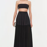 Simkhai - Saryn Draped Jersey Midi Skirt
