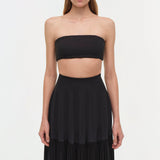 Simkhai - Saryn Draped Jersey Midi Skirt