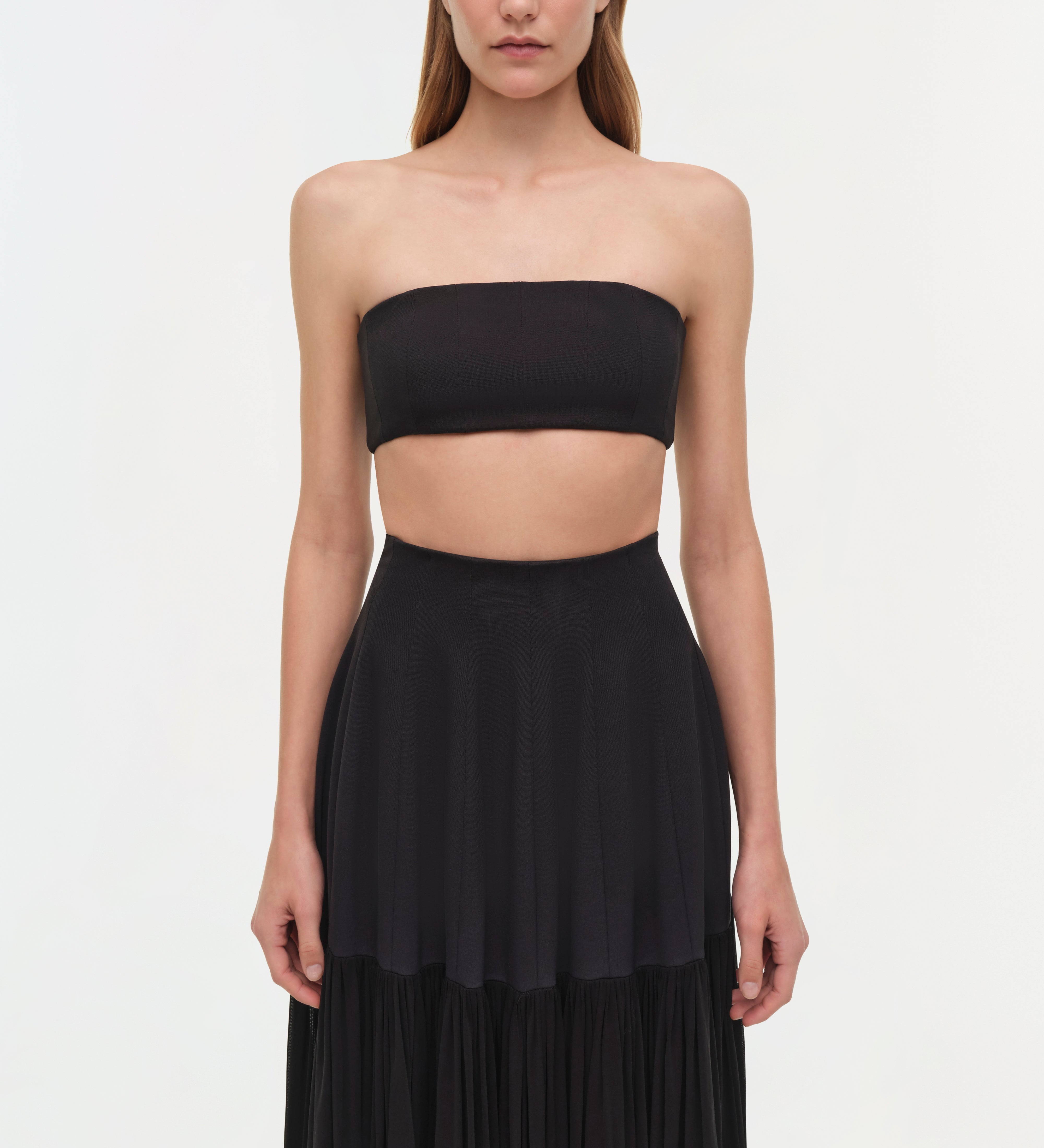 Simkhai - Saryn Draped Jersey Midi Skirt