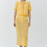 Simkhai - Welles Crochet Midi Skirt