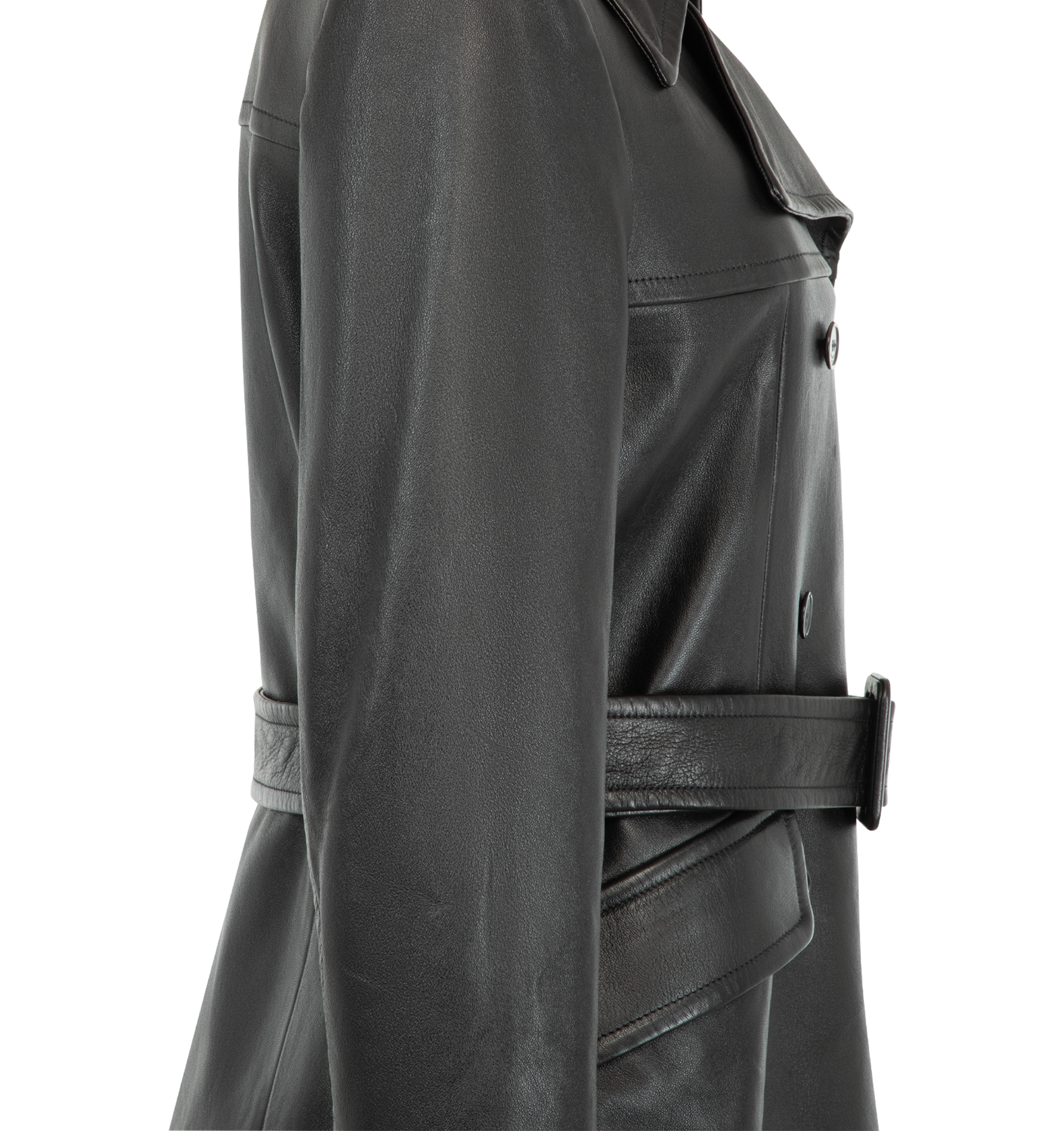 Saint Laurent - Belted Lambskin Jacket