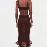 Simkhai - Kelso Sheer Plisse Skirt
