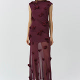 Simkhai - Cora Floral Applique Midi Skirt