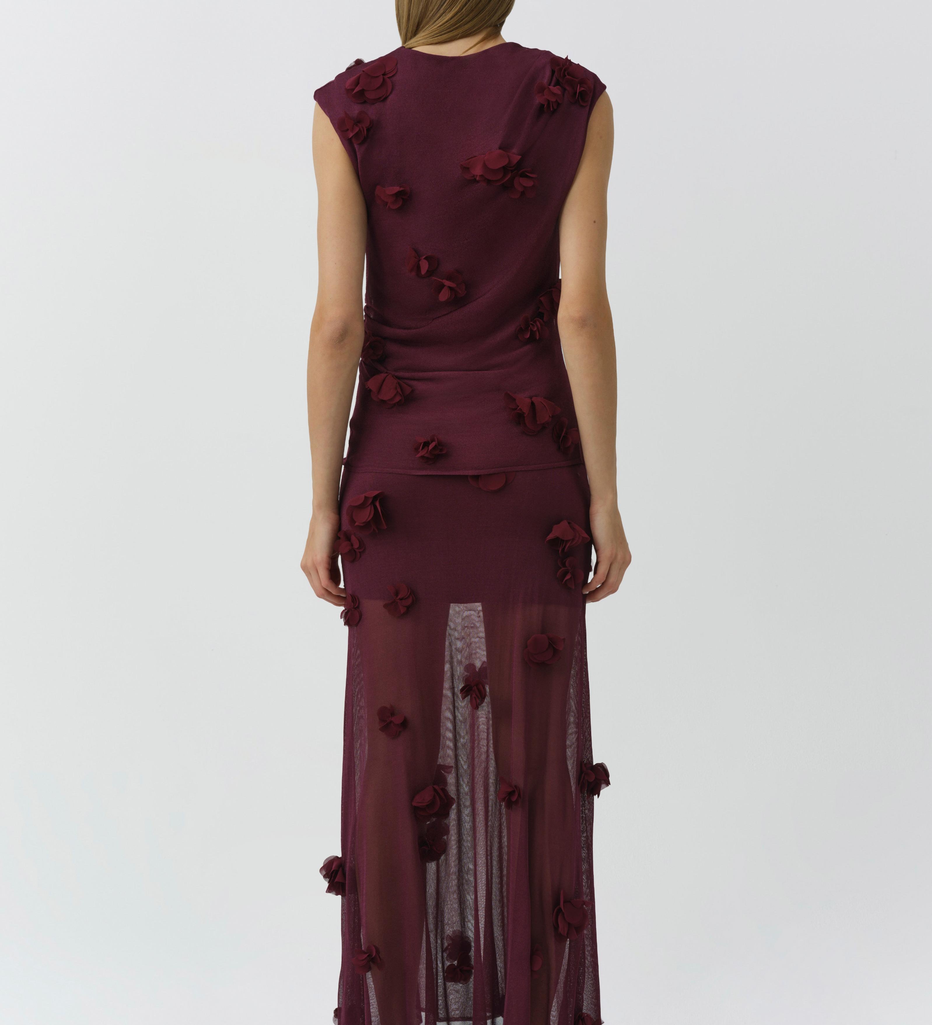 Simkhai - Cora Floral Applique Midi Skirt