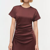 Simkhai - Marabella Draped Satin Midi Dress