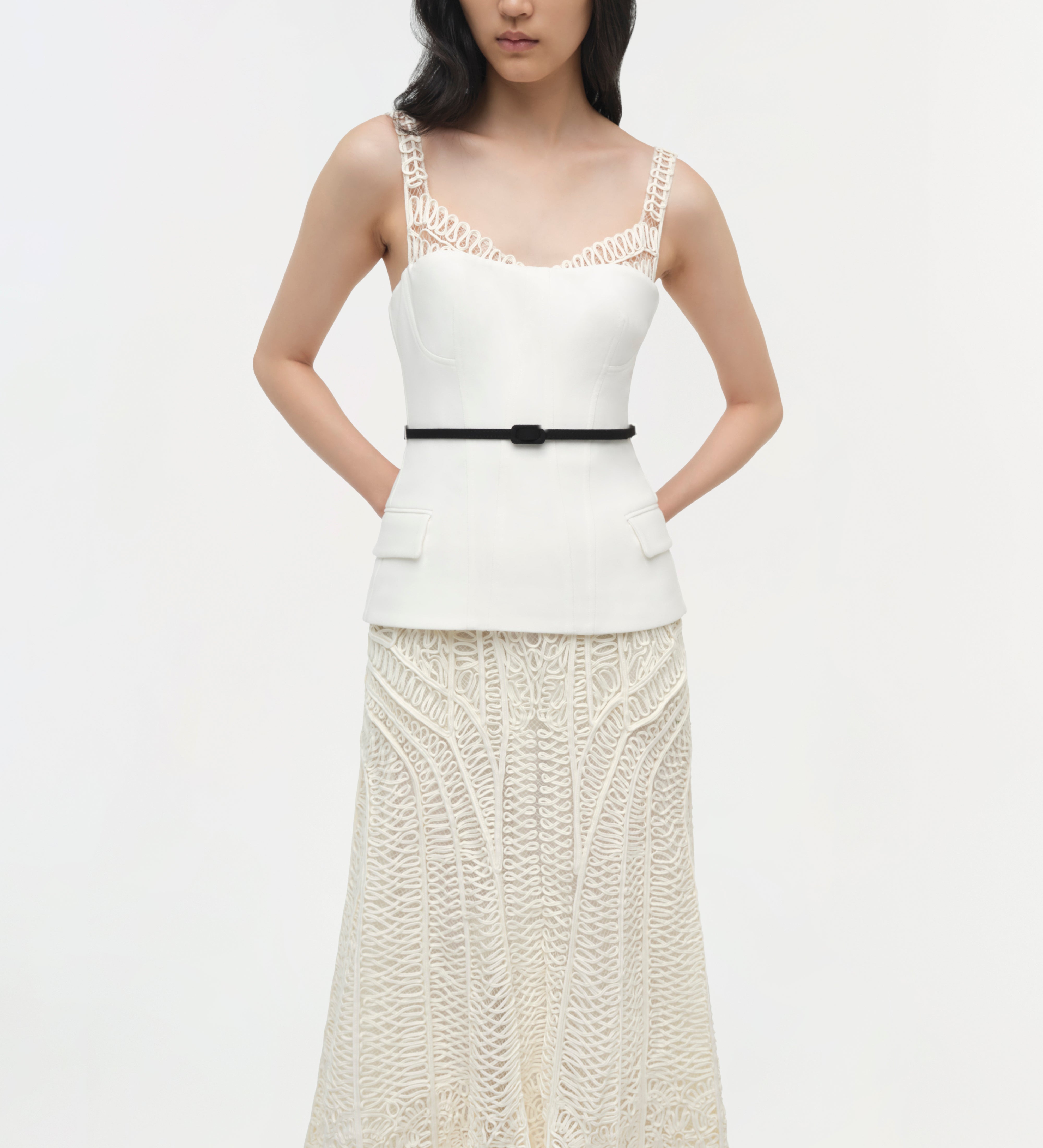 Simkhai - Mckinnon Guipure Midi Dress