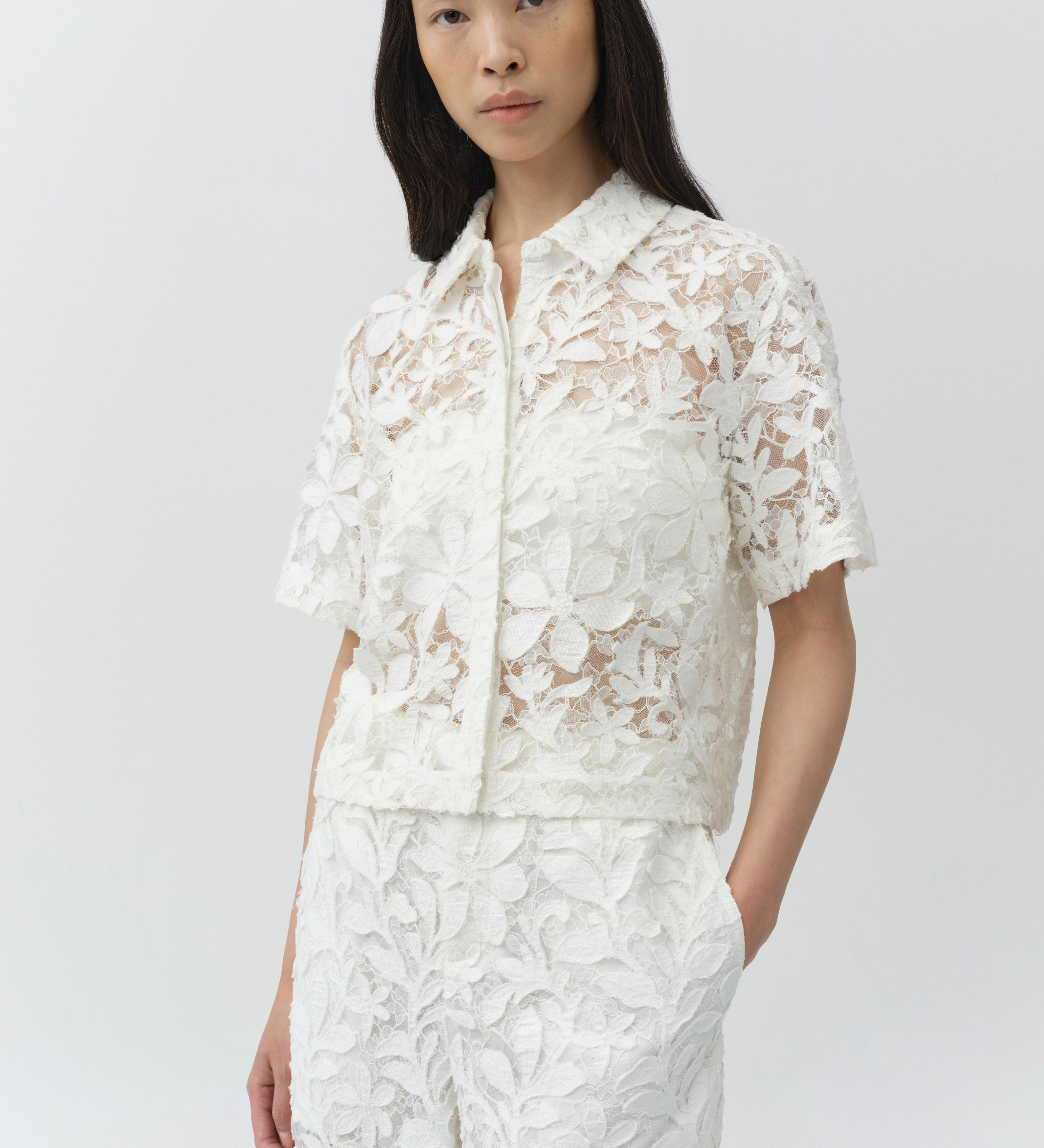 Simkhai - Annaelle Cotton Lace Top