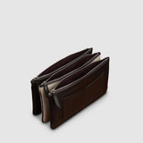 Métier - Magnetic Trio Clutch Large Buffalo Natural Linen Cacao