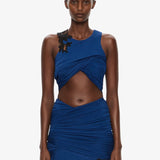 Christopher Esber - Hibiscus Embroidered Fold Up Tank