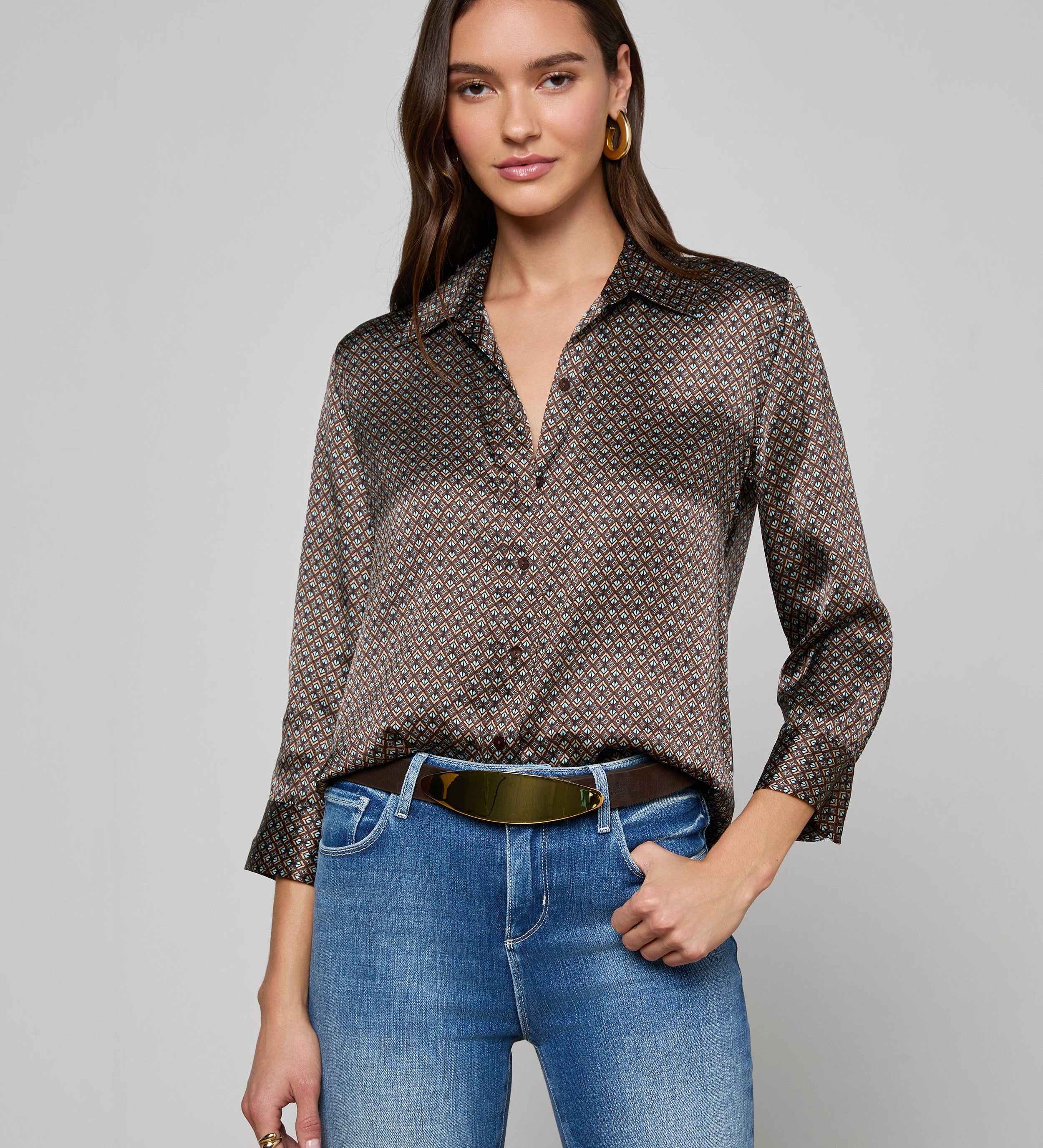 L'AGENCE - Dani Silk Blouse