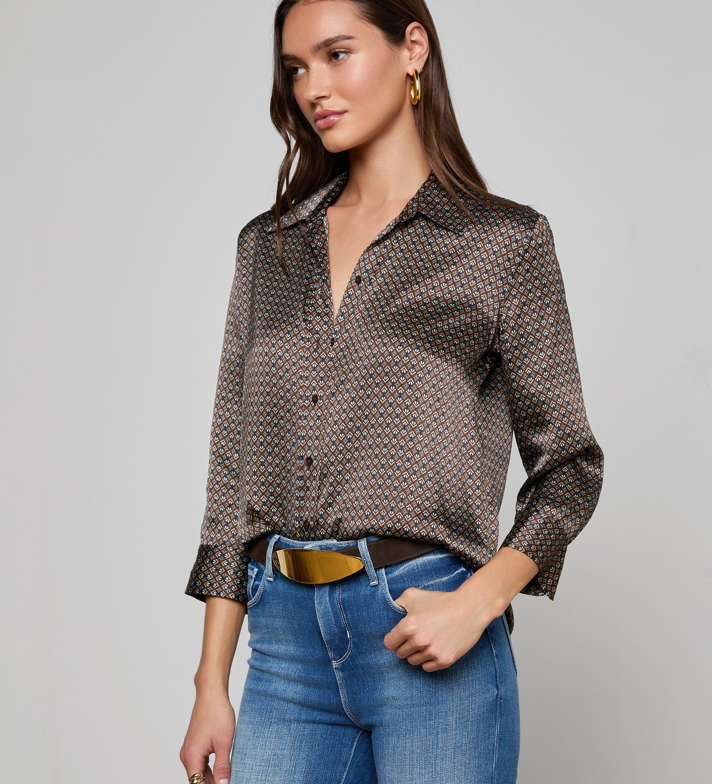 L'AGENCE - Dani Silk Blouse