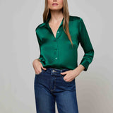 L'AGENCE - Dani Silk Blouse