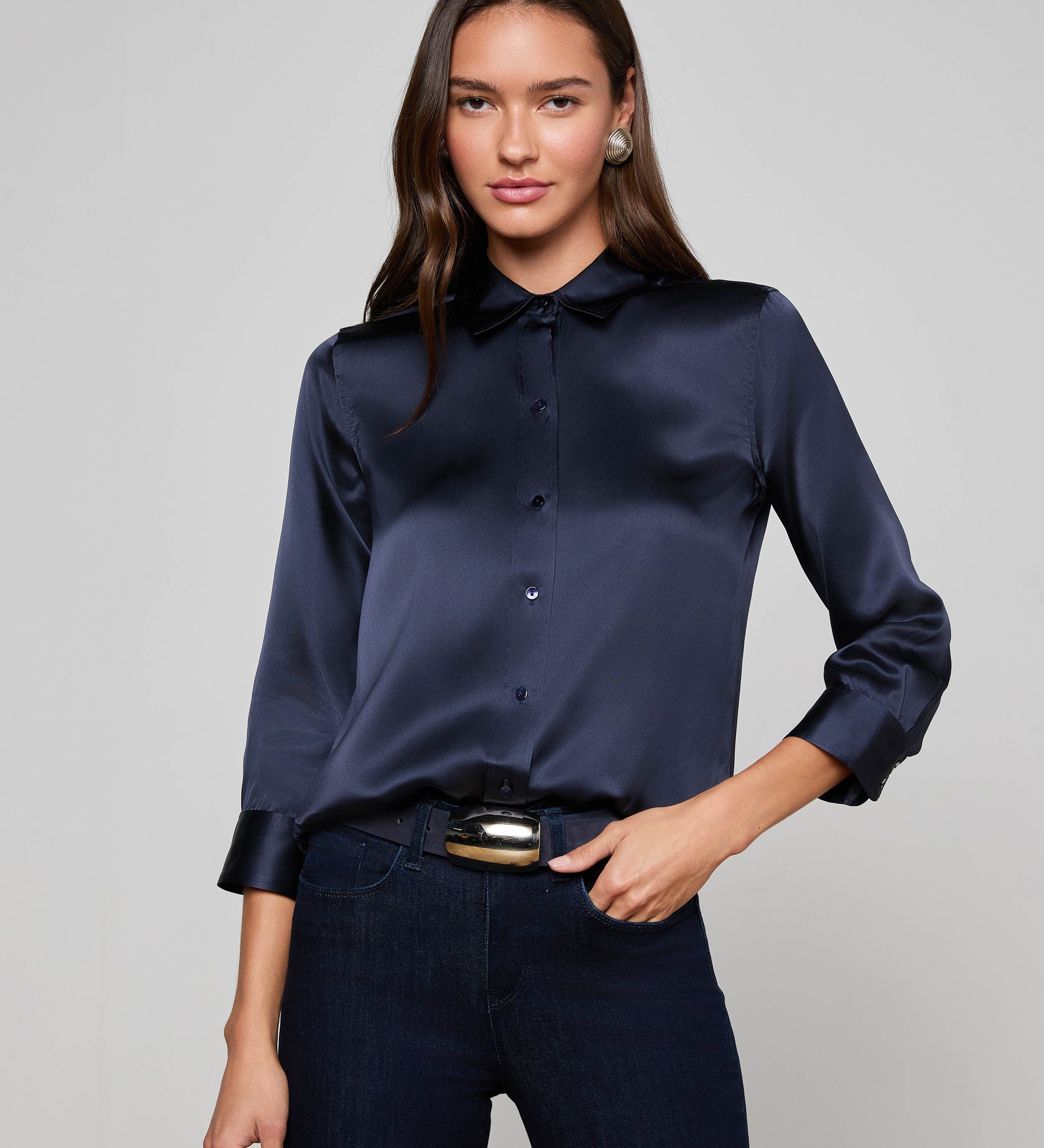 L'AGENCE - Dani Silk Blouse