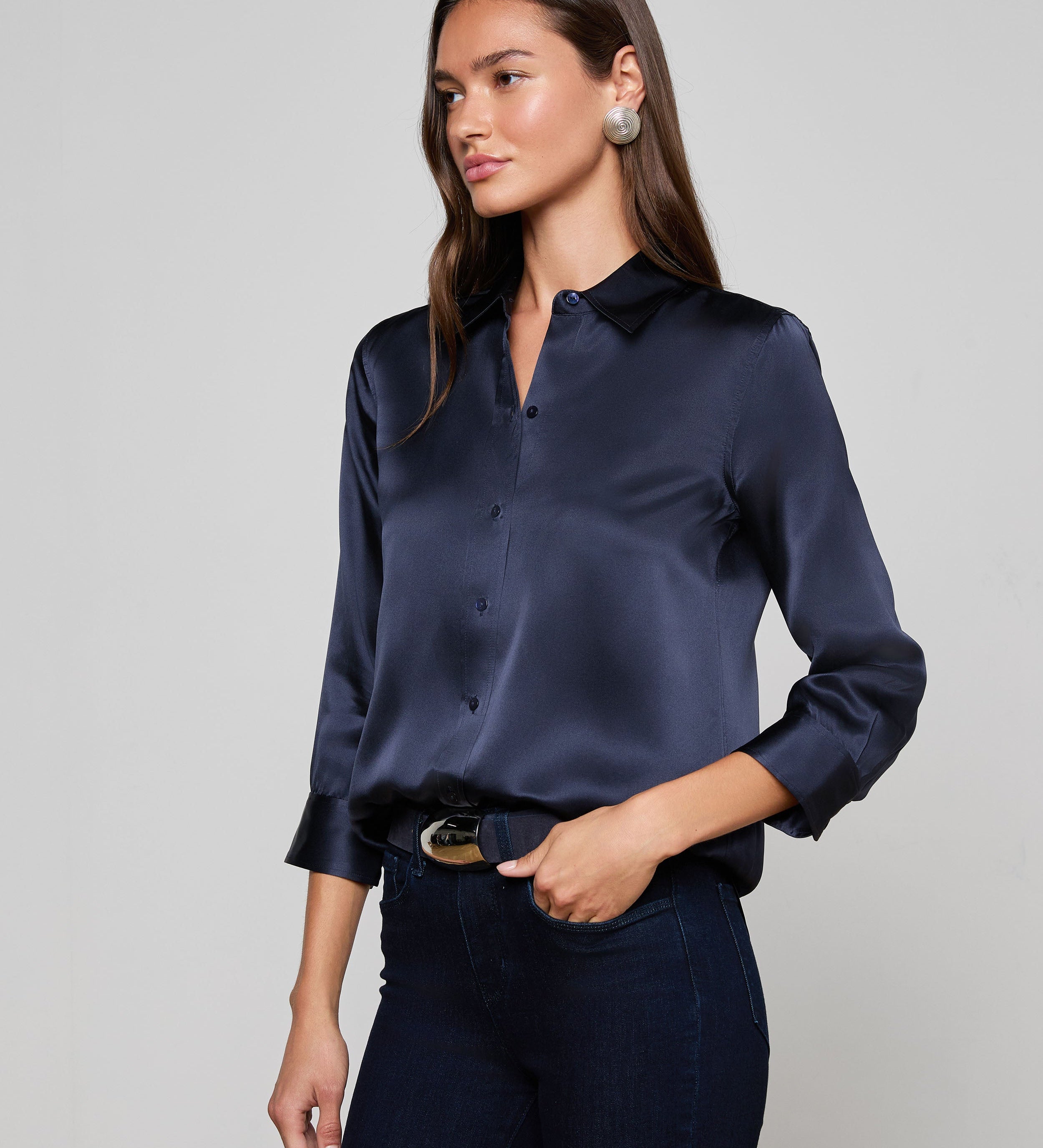L'AGENCE - Dani Silk Blouse