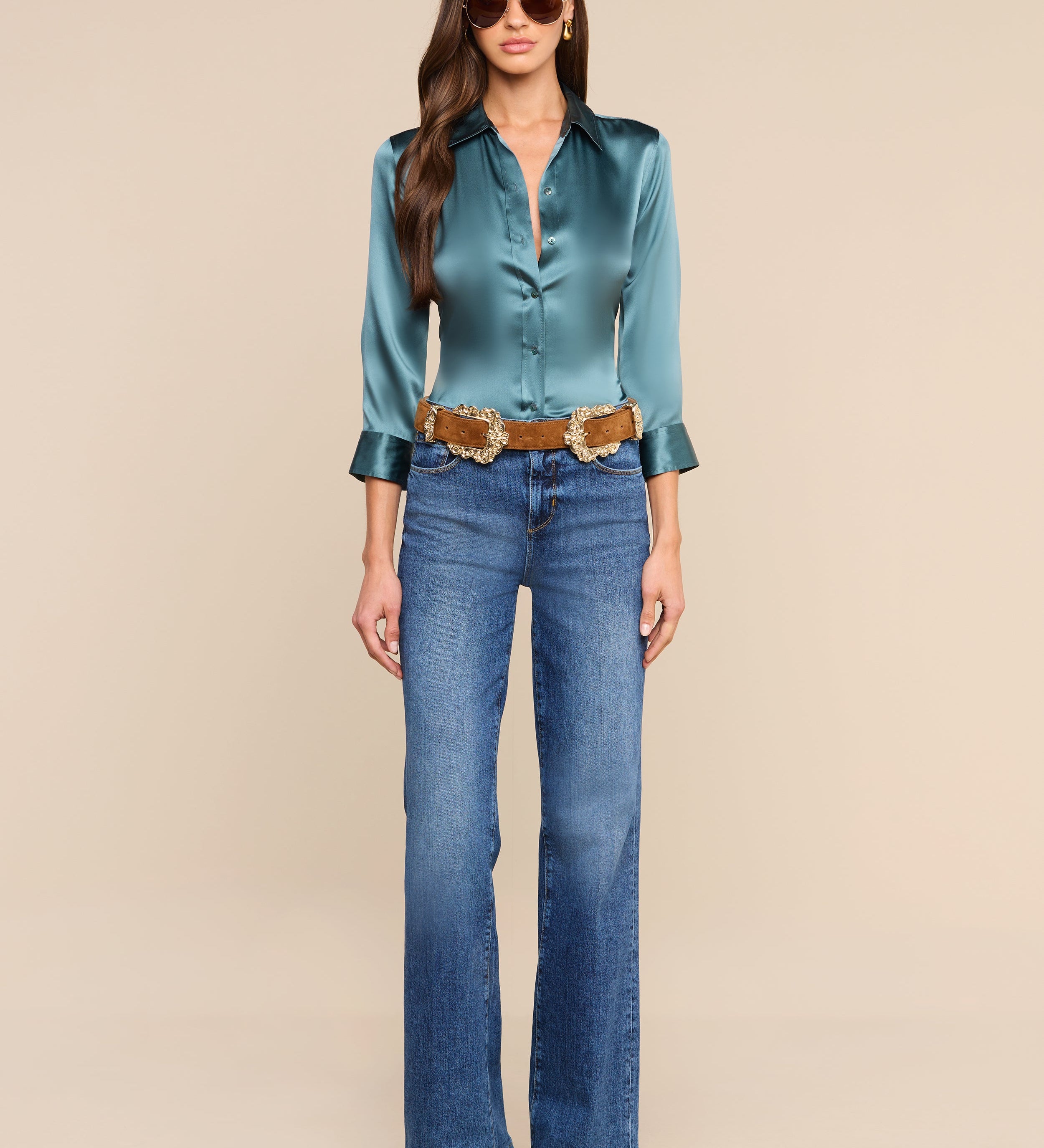 L'AGENCE - Dani Silk Blouse