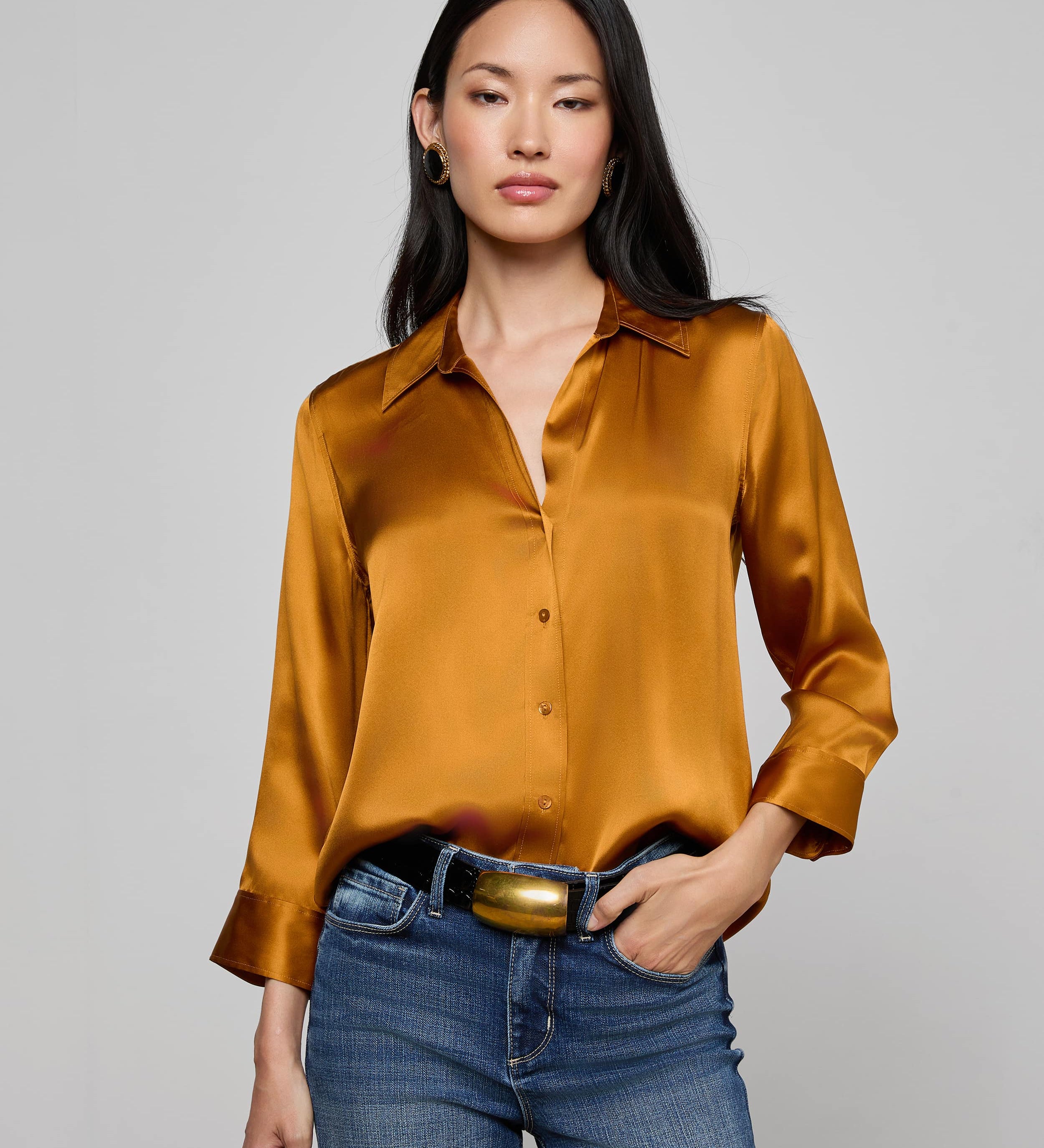 L'AGENCE - Dani Silk Blouse