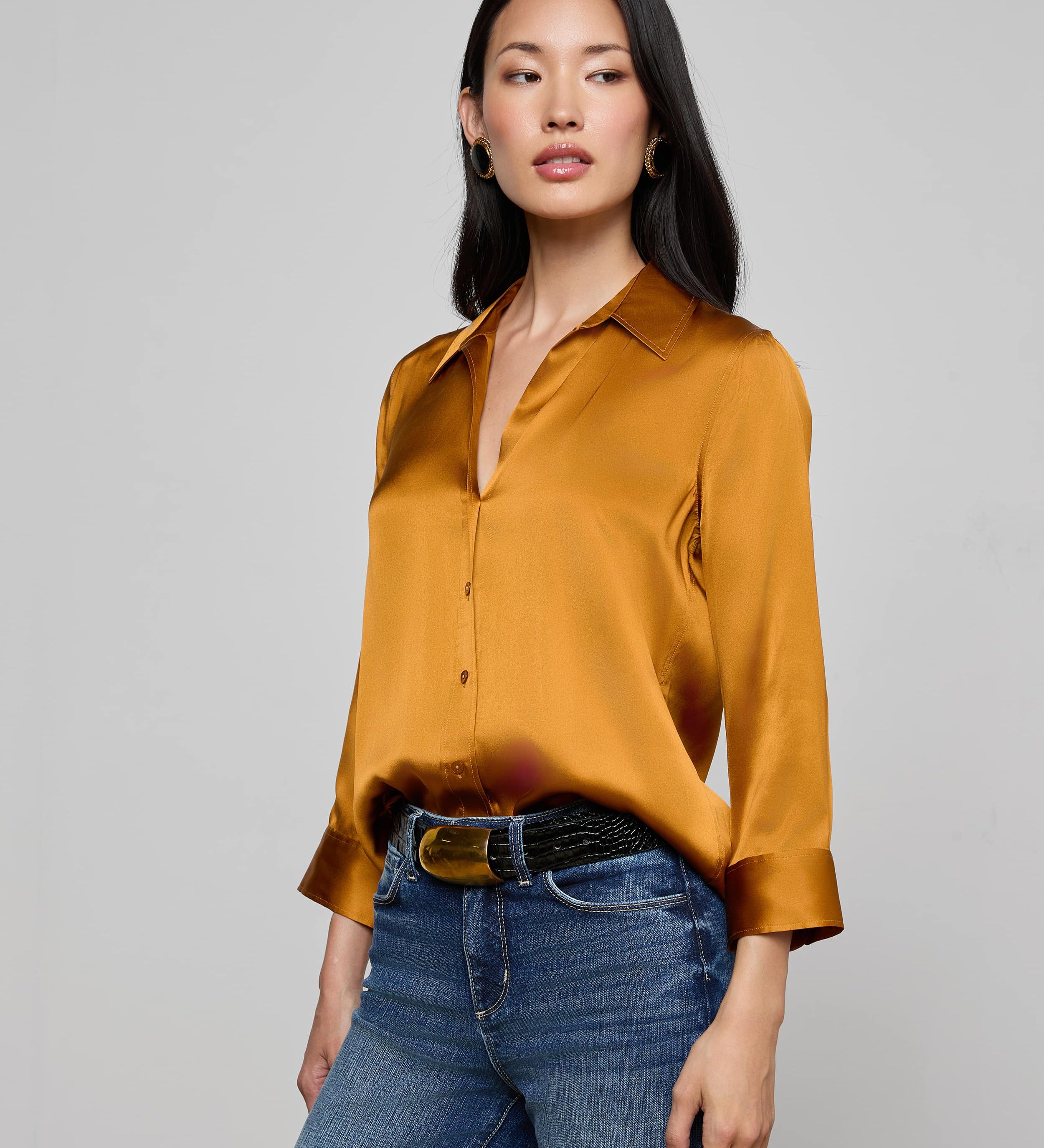 L'AGENCE - Dani Silk Blouse