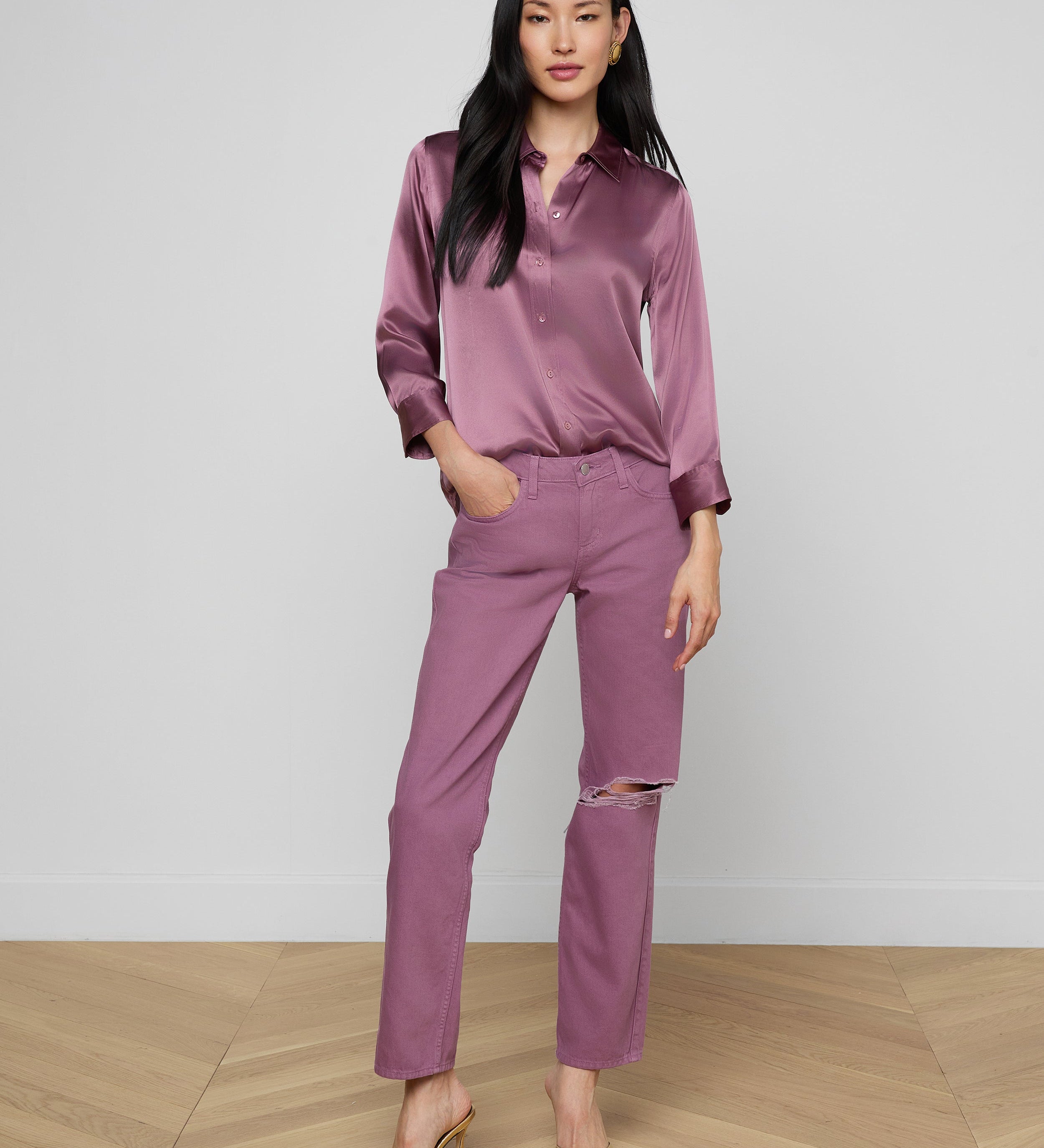L'AGENCE - Dani Silk Blouse