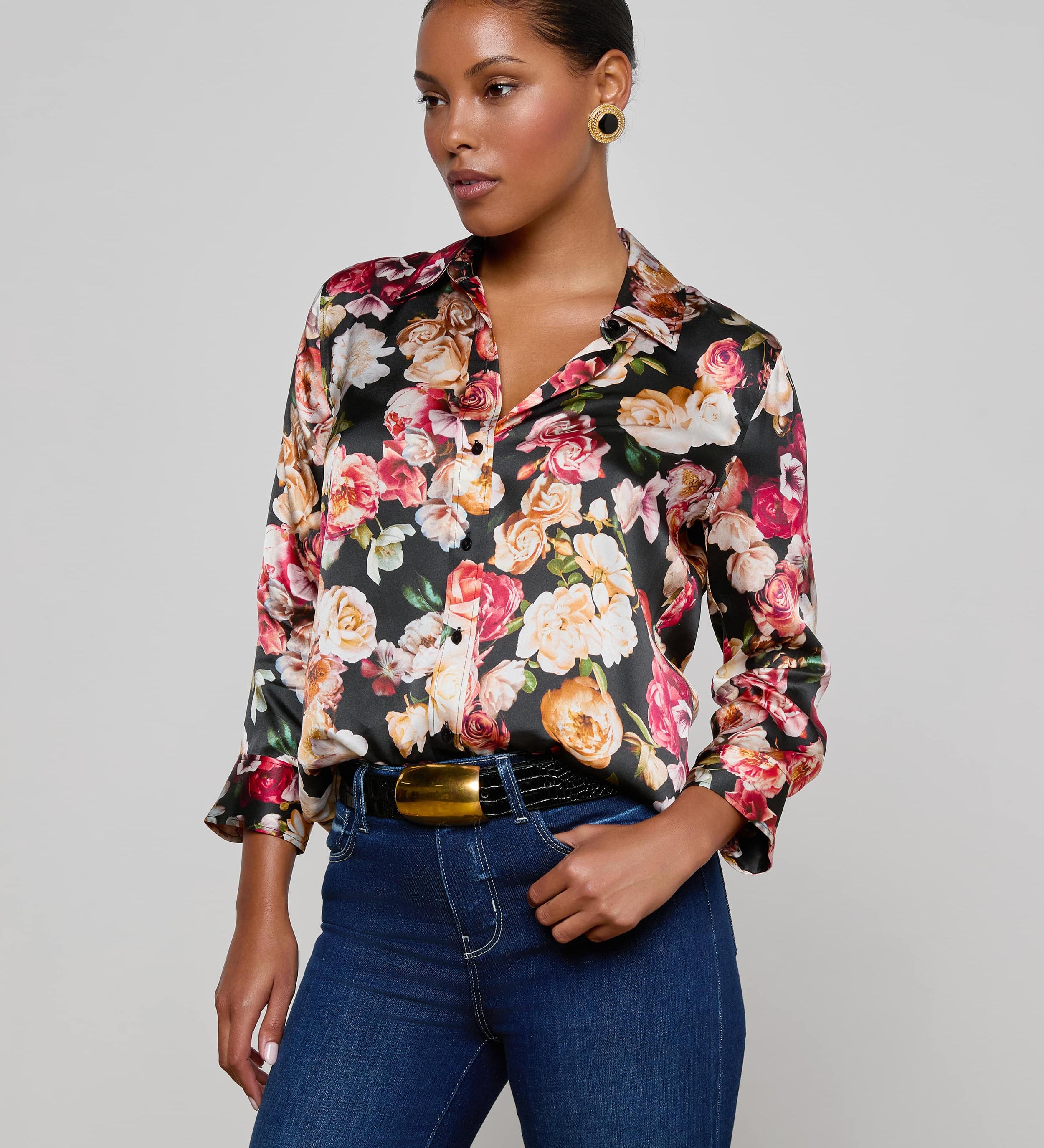 L'AGENCE - Dani Silk Blouse