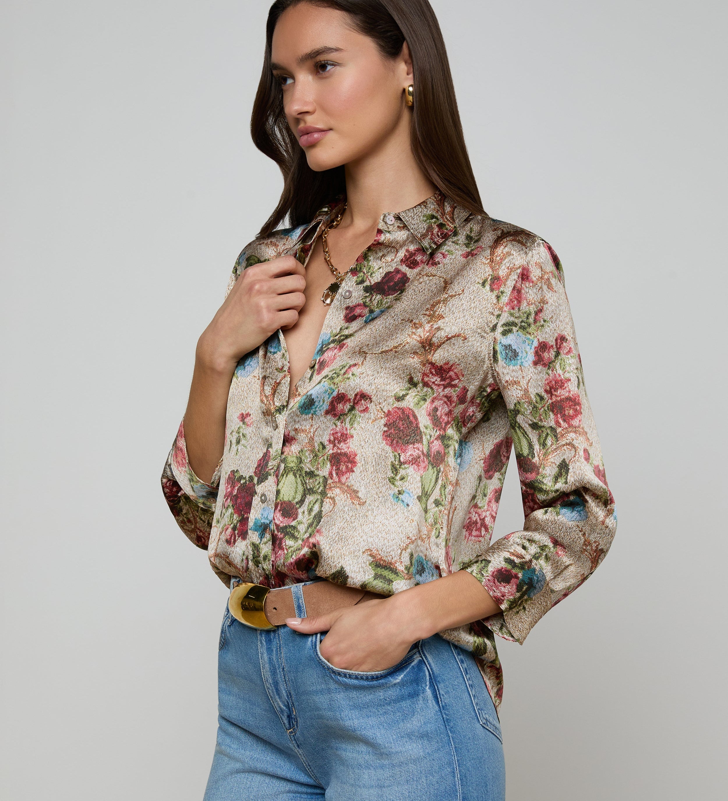 L'AGENCE - Dani Silk Blouse