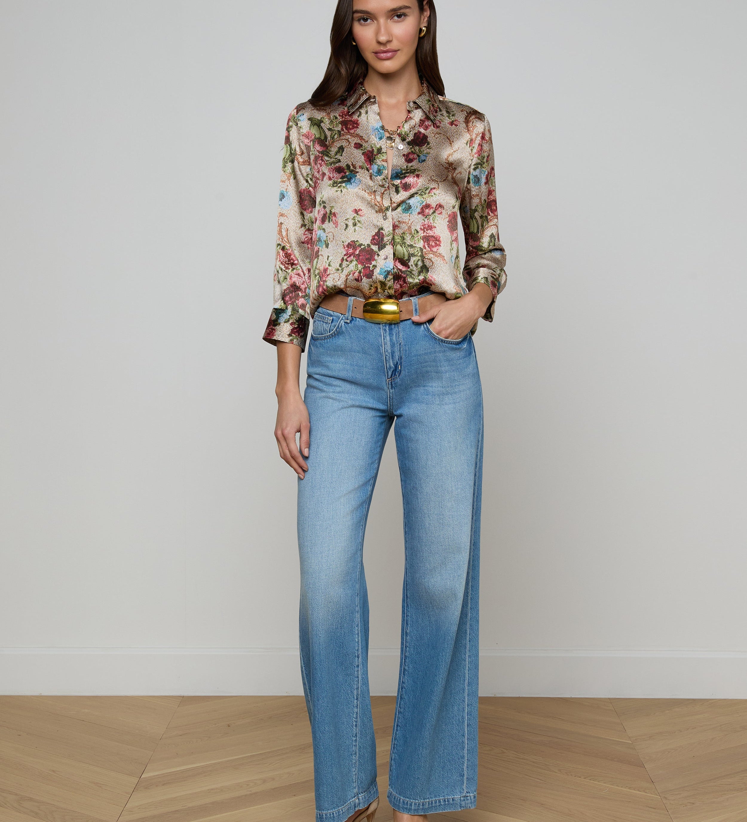 L'AGENCE - Dani Silk Blouse