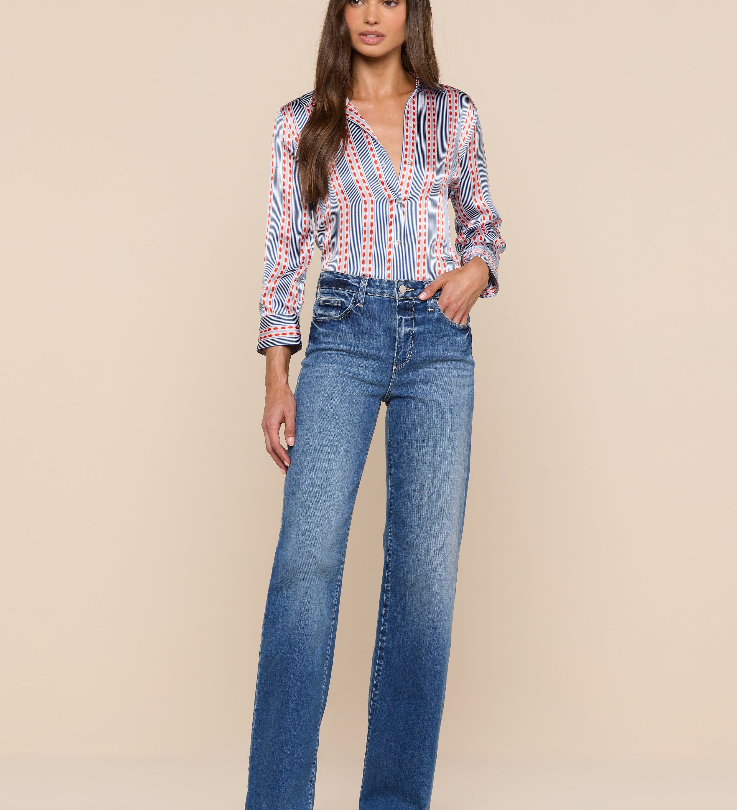 L'AGENCE - Dani Silk Blouse