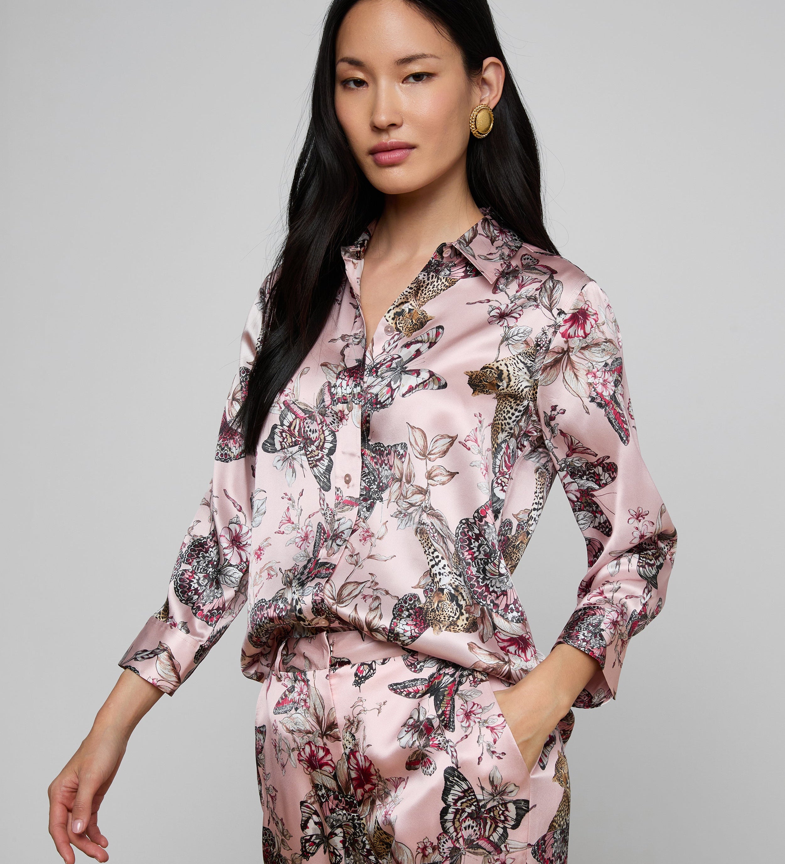 L'AGENCE - Dani Silk Blouse