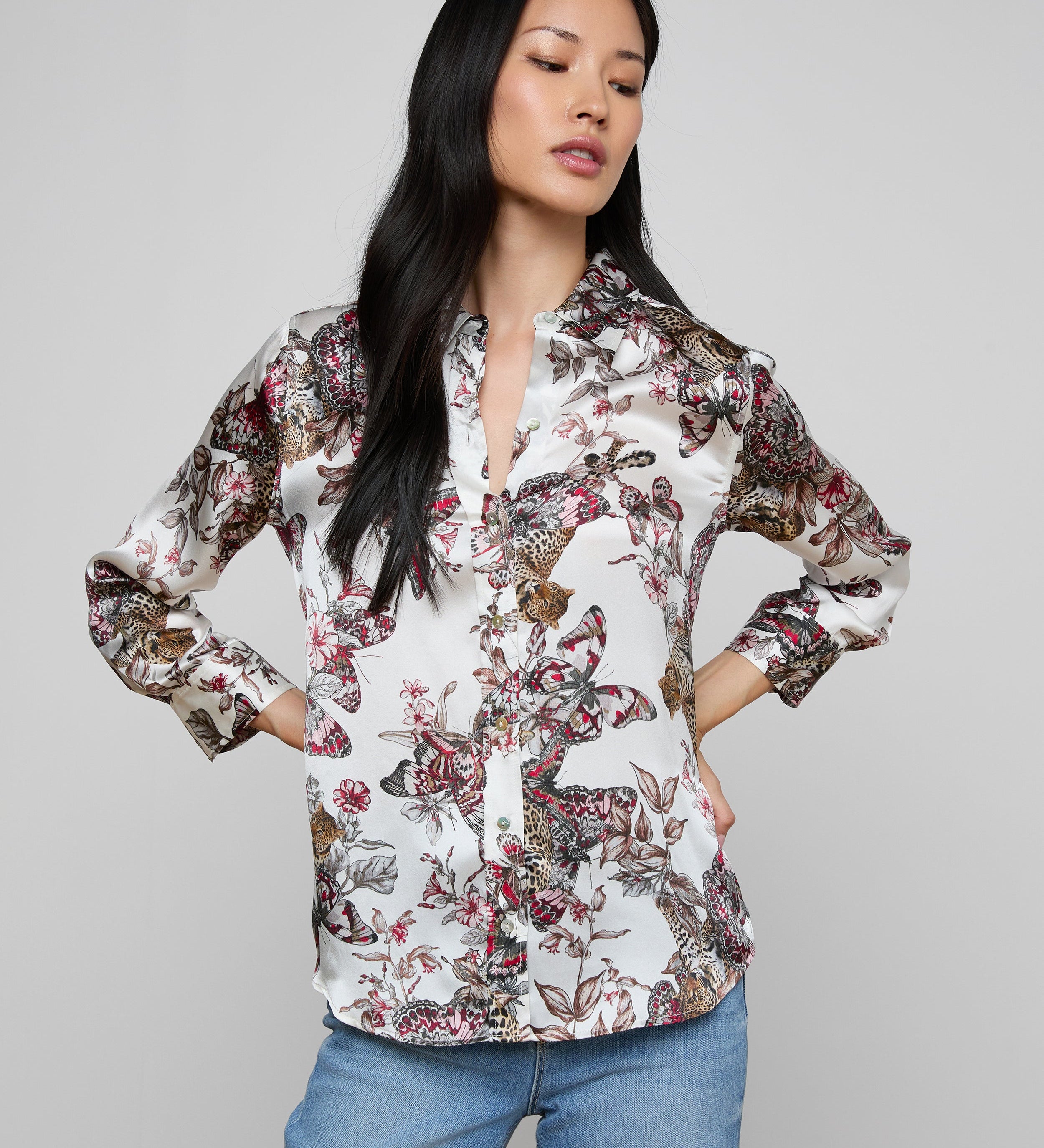 L'AGENCE - Dani Silk Blouse