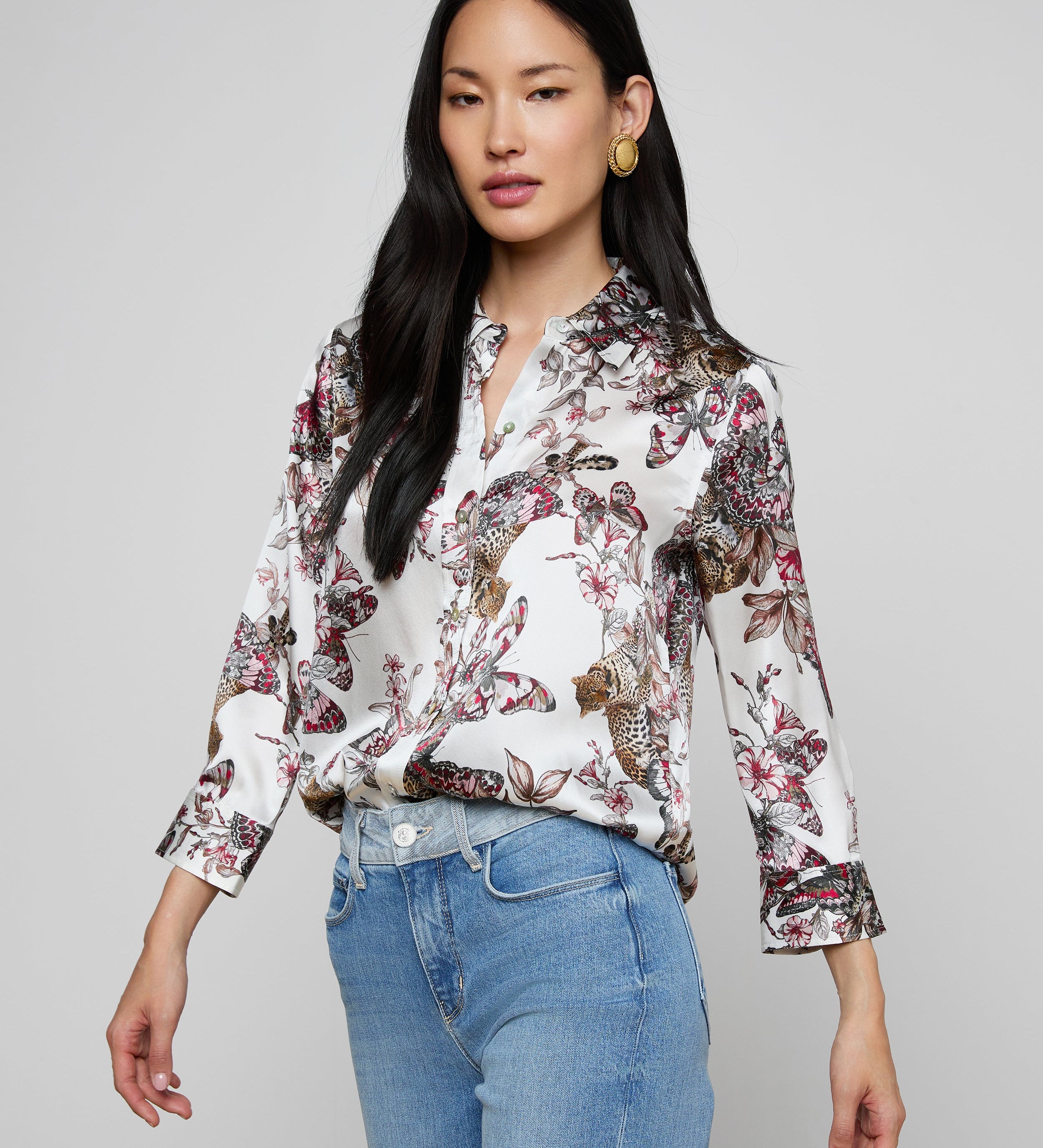 L'AGENCE - Dani Silk Blouse