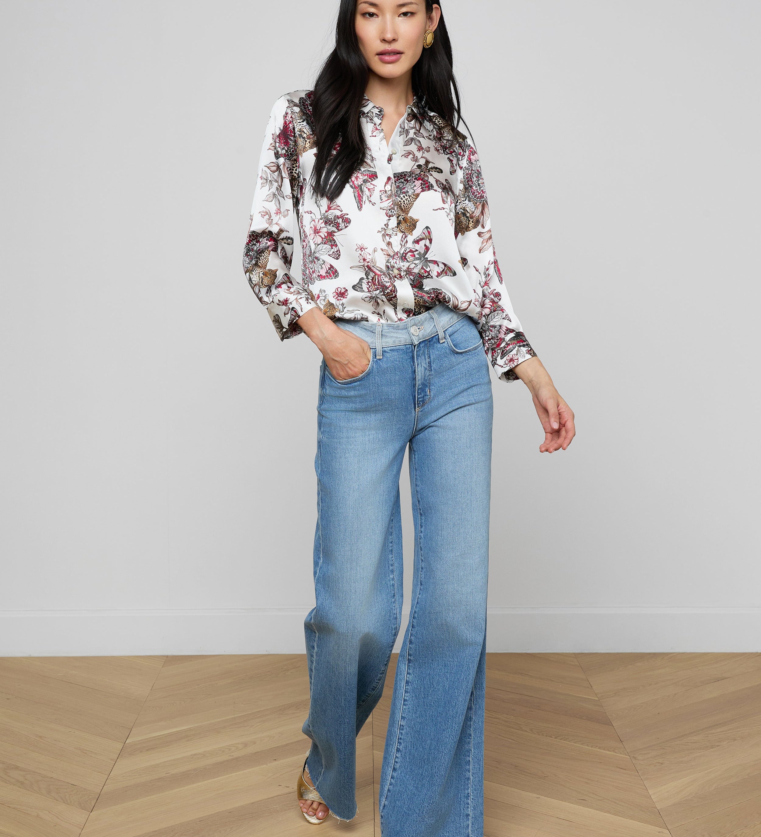 L'AGENCE - Dani Silk Blouse
