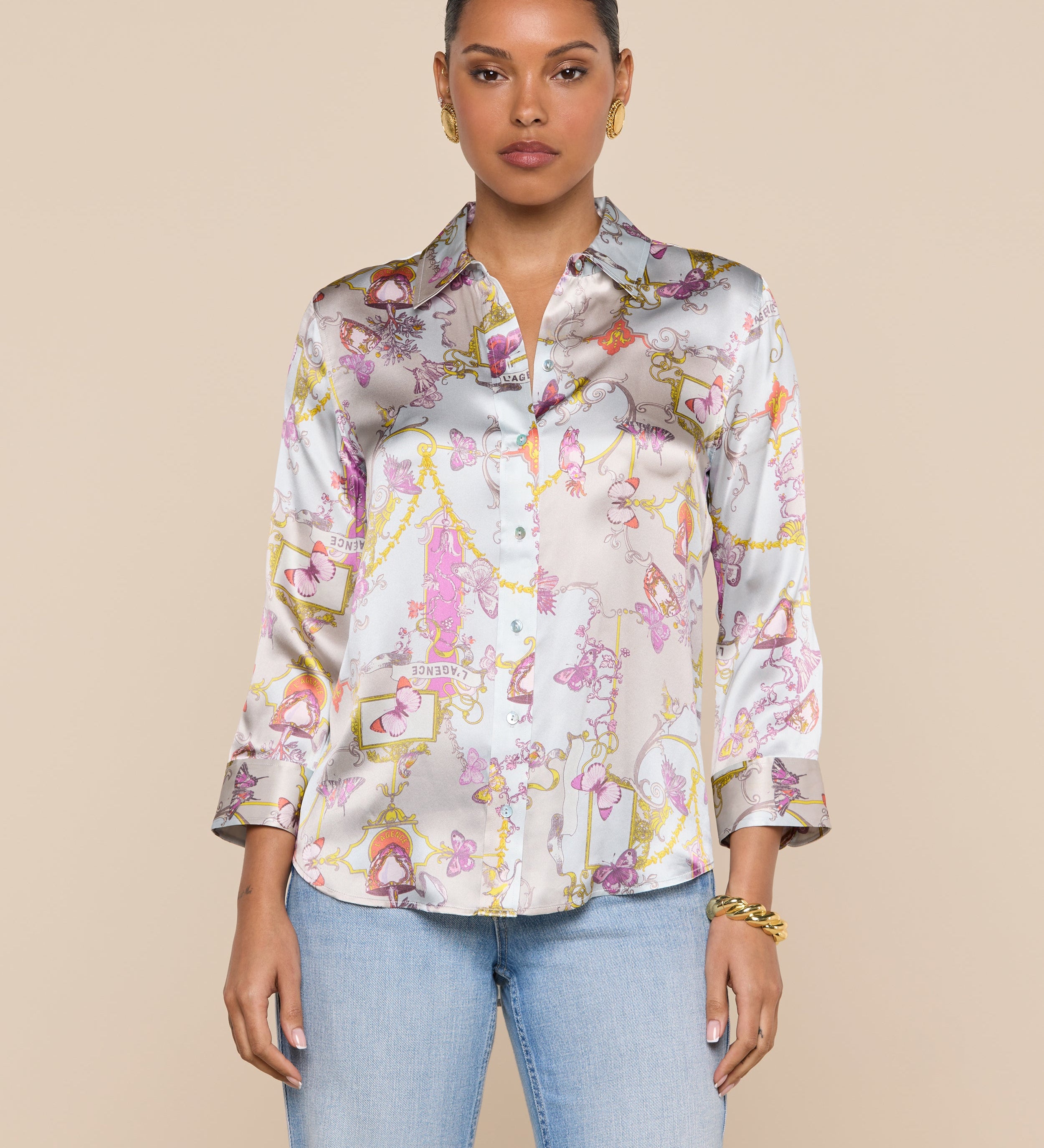 L'AGENCE - Dani Silk Blouse