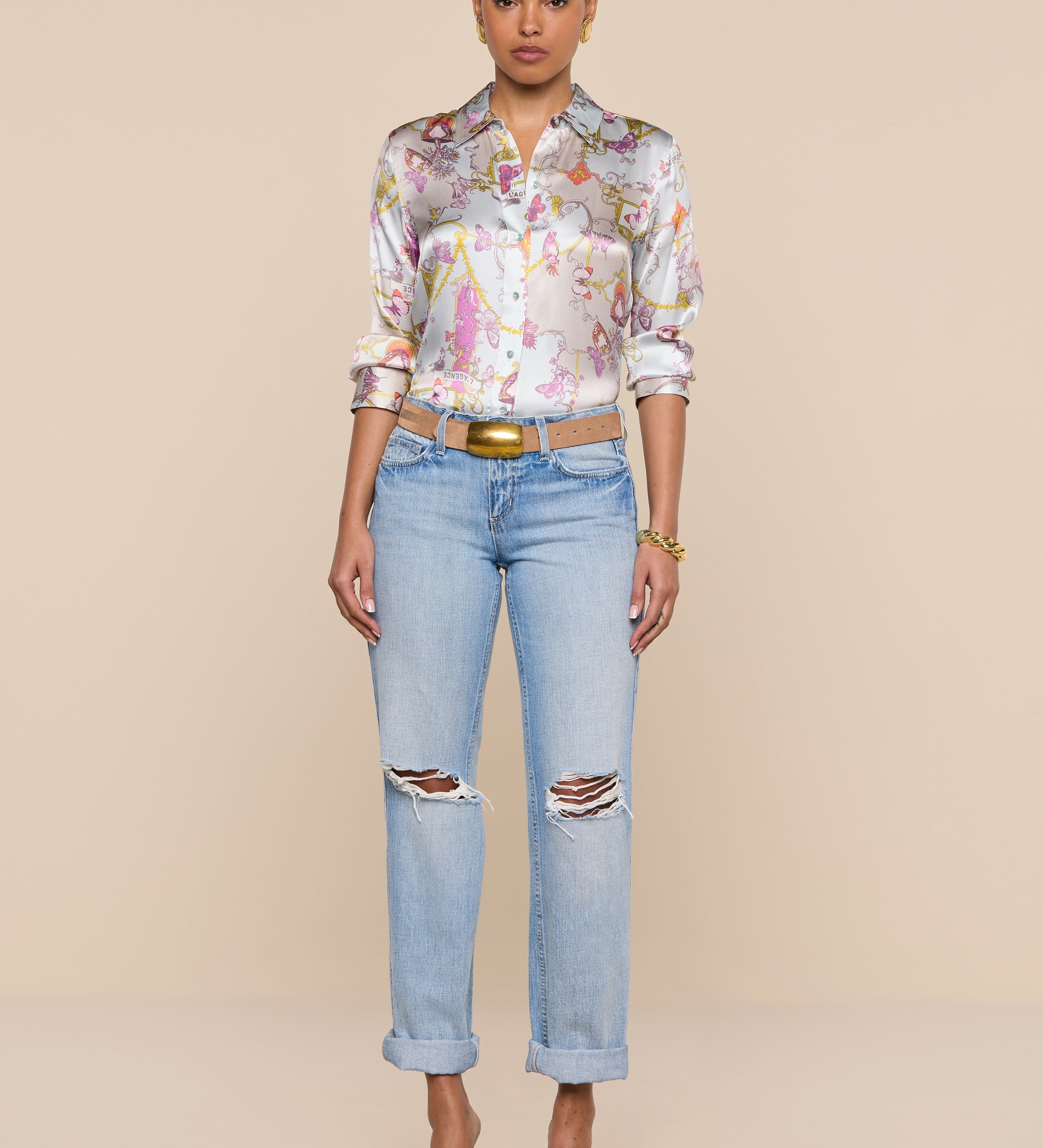 L'AGENCE - Dani Silk Blouse