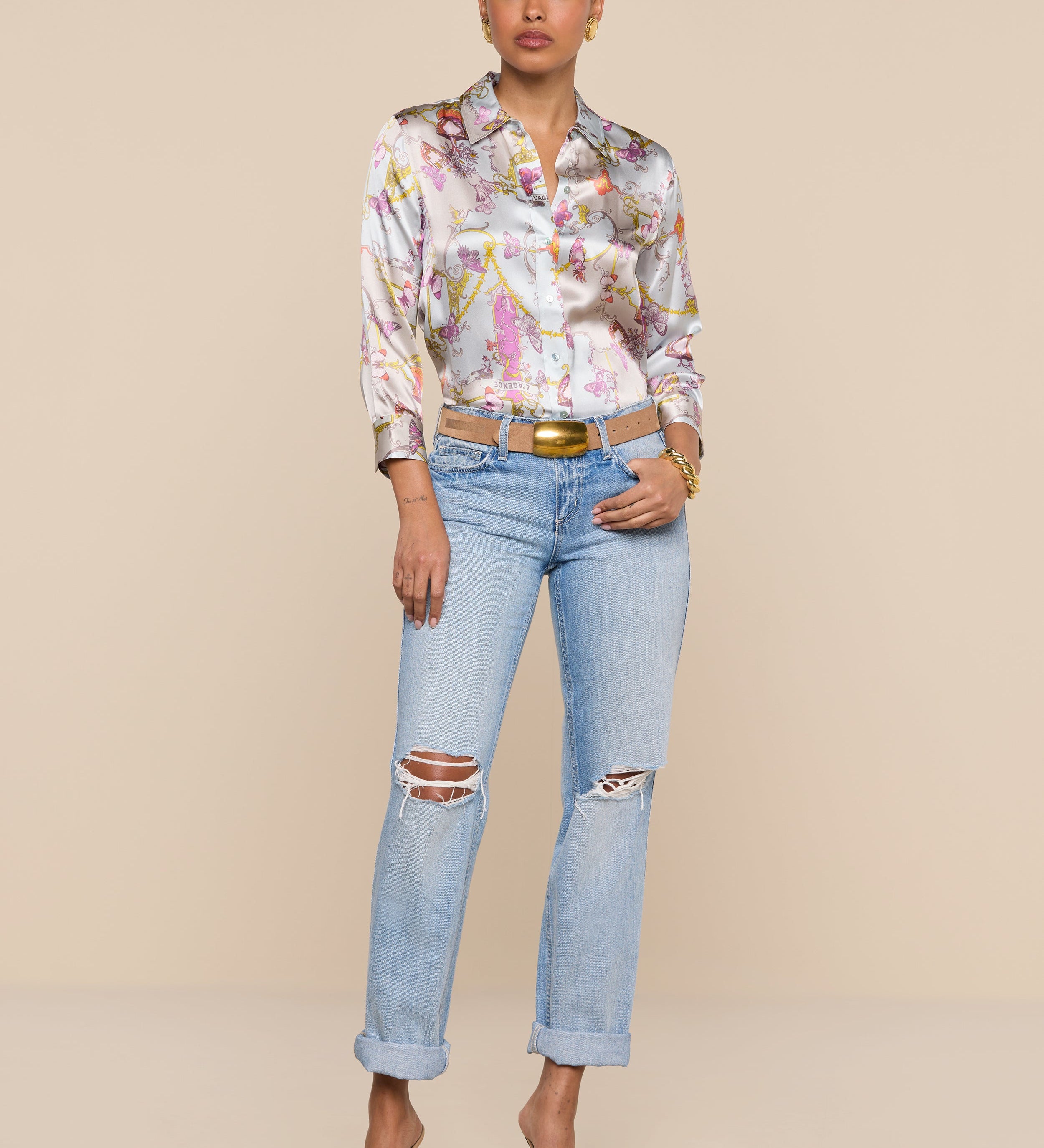 L'AGENCE - Dani Silk Blouse