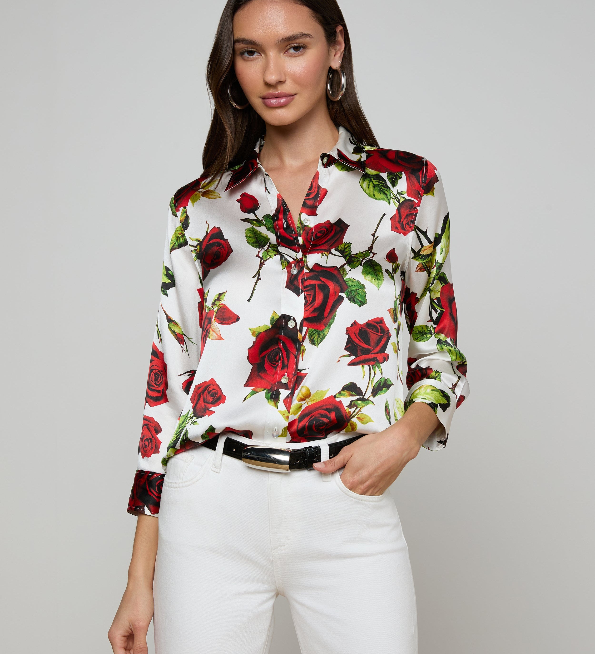 L'AGENCE - Dani Silk Blouse