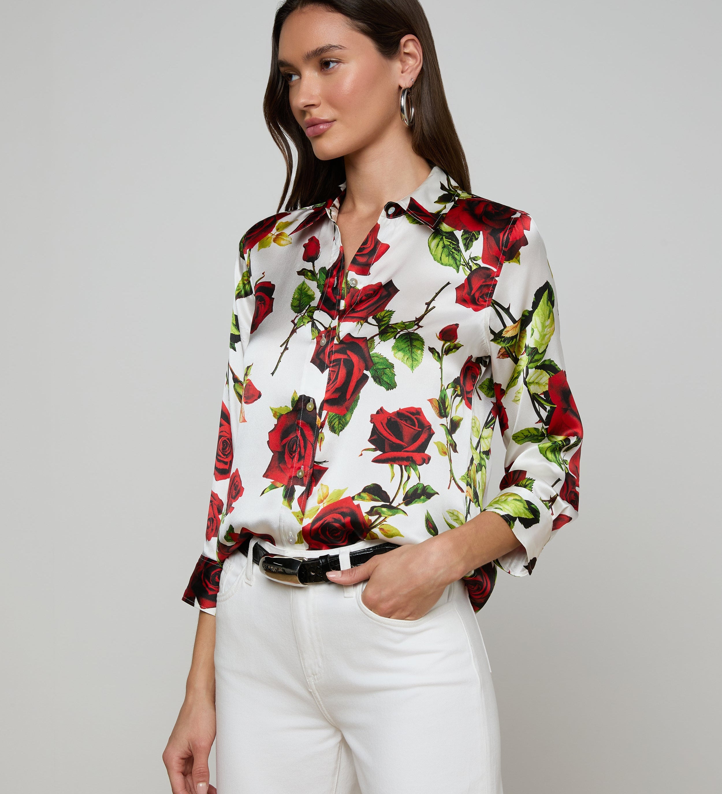 L'AGENCE - Dani Silk Blouse