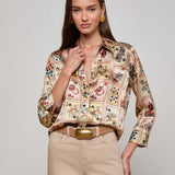 L'AGENCE - Dani Silk Blouse