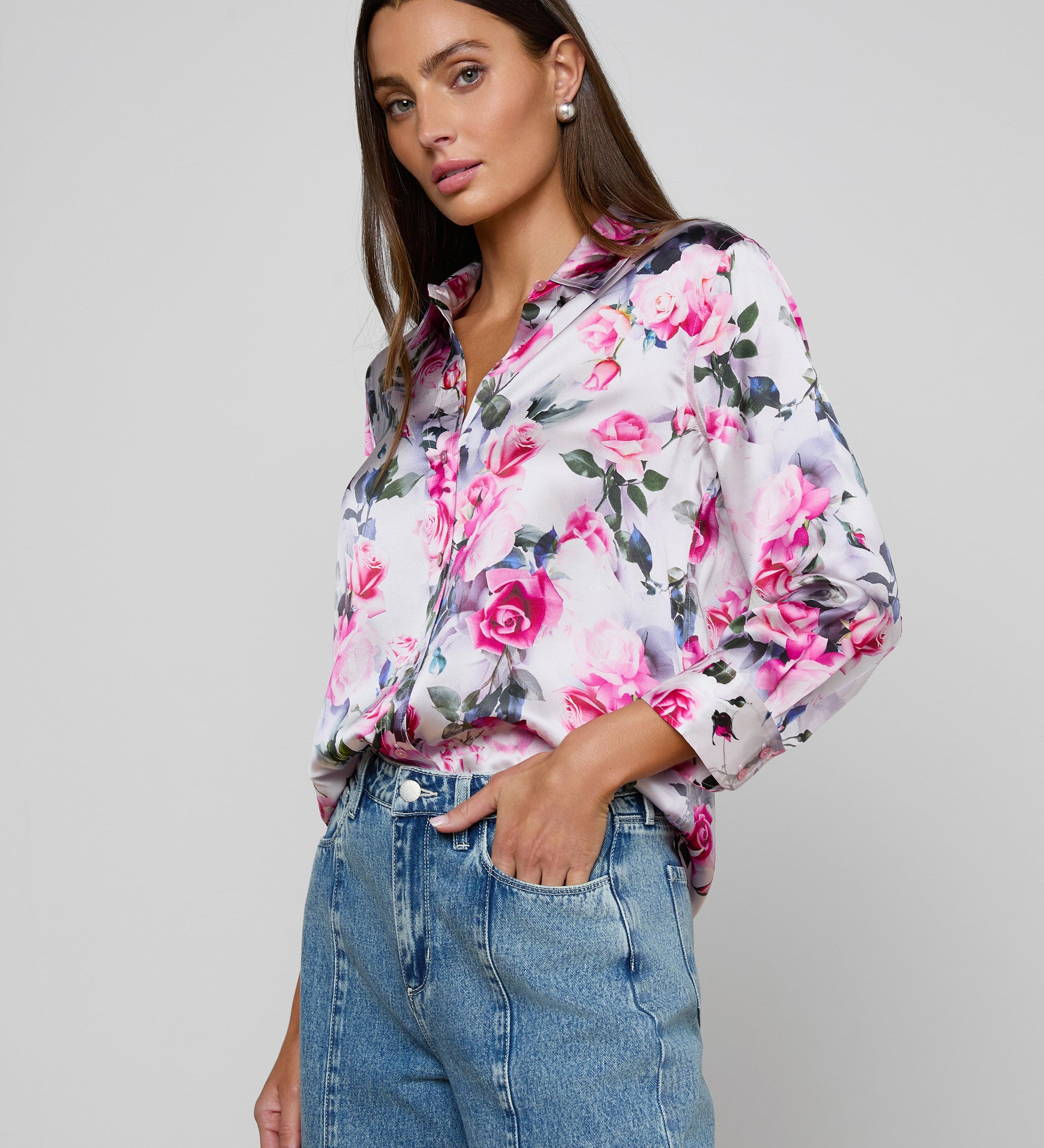 L'AGENCE - Dani Silk Blouse