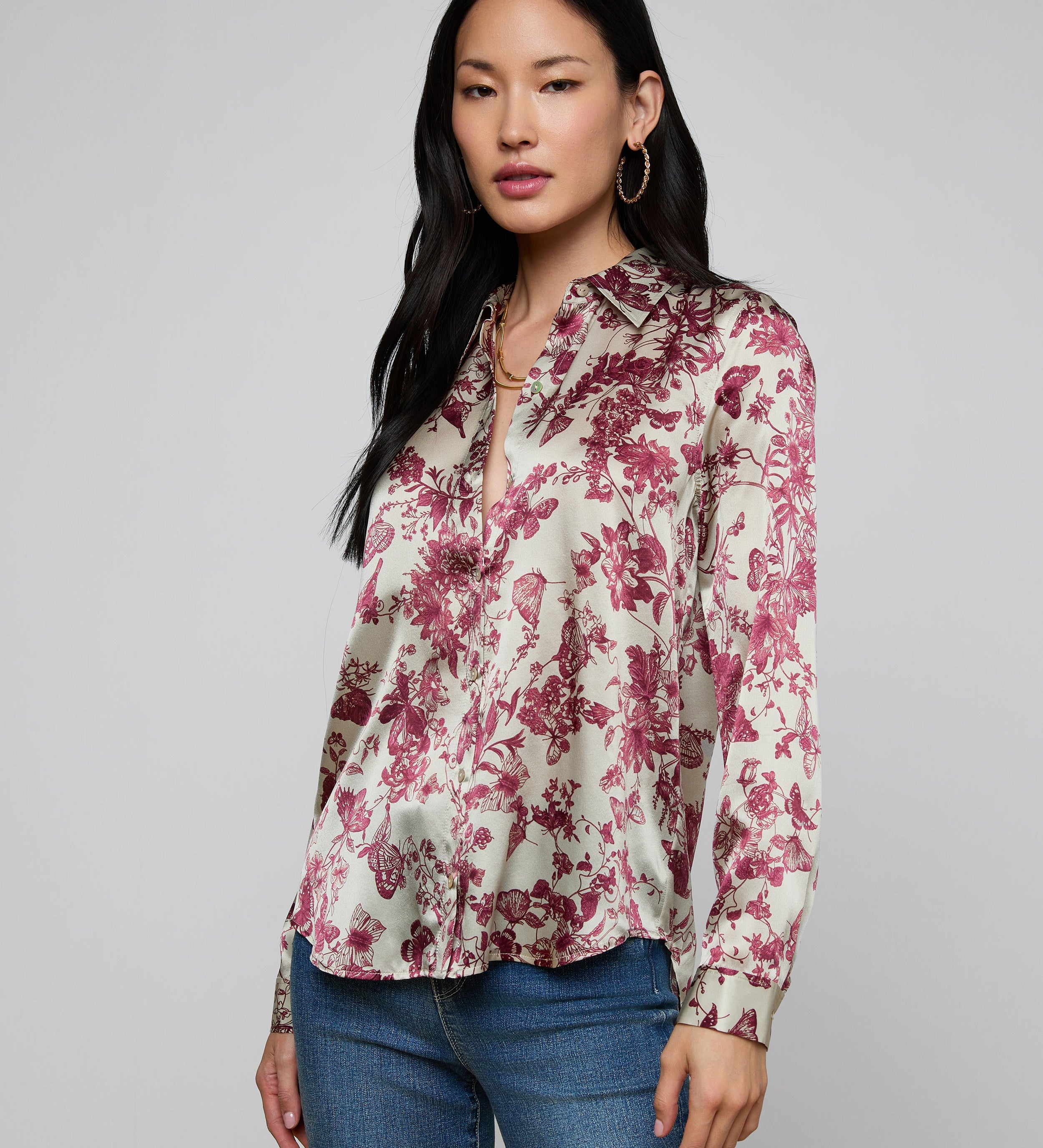 L'AGENCE - Tyler Silk Blouse