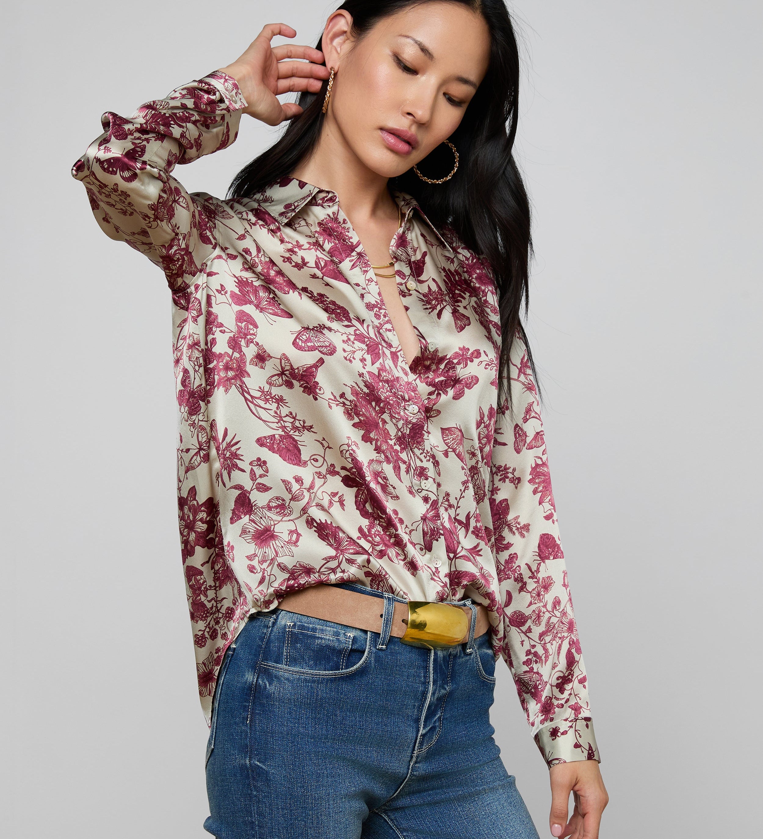 L'AGENCE - Tyler Silk Blouse